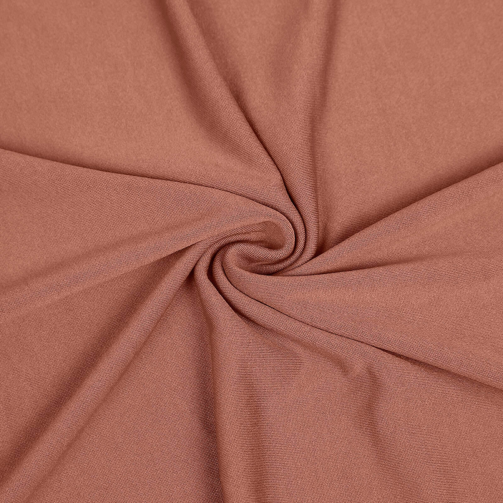 5ft Matte Terracotta (Rust) Spandex Fitted Chiara Backdrop Stand Cover For Round Top Wedding Arch