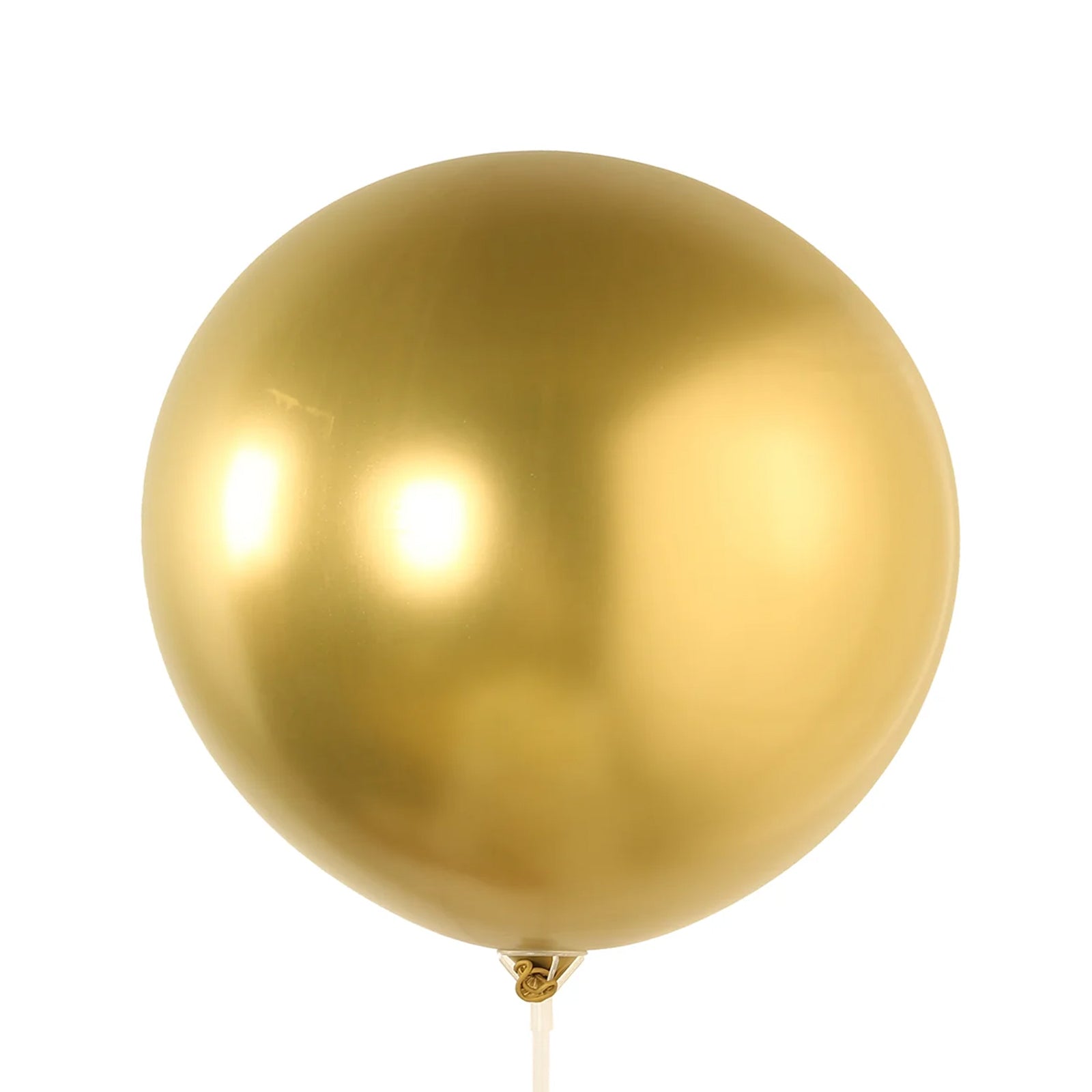 5 Pack Metallic Chrome Gold Biodegradable Balloons, 36 Large Round Eco-friendly Thickened Latex Party Balloons