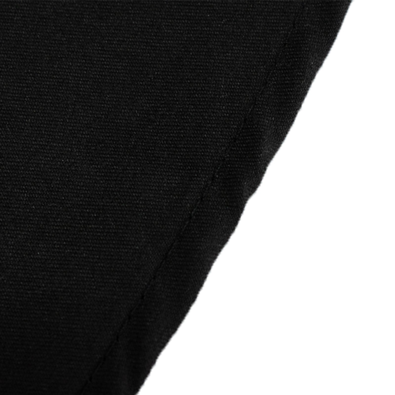 Cotton Blend 108 Round Tablecloth Black - Wrinkle-Resistant Design