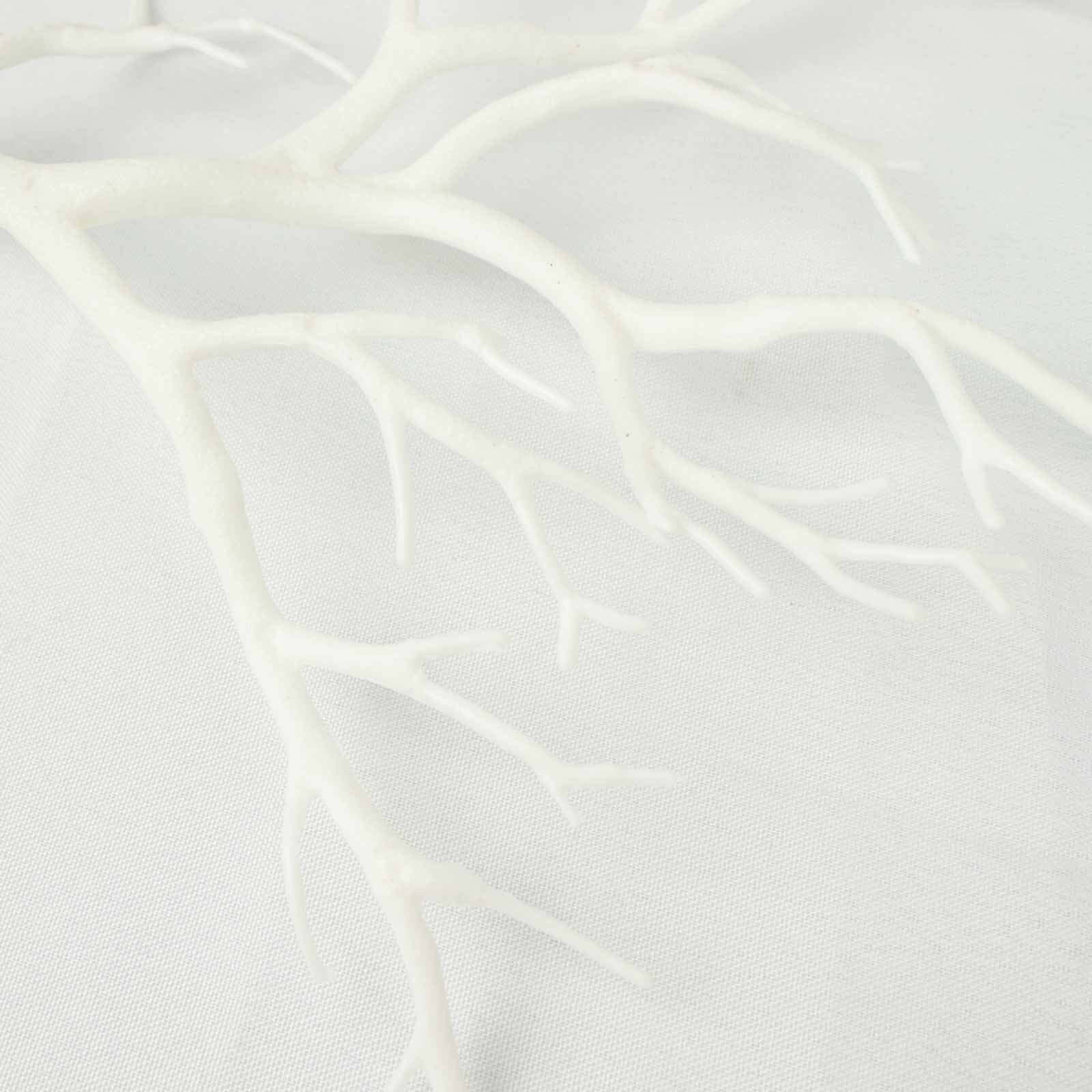 10-Pack Artificial Manzanita Tree Branch White - Flexible Faux Branches Dry Craft Plant Twigs Decor for Vase Filler Home Wedding Centerpiece Ornament 14