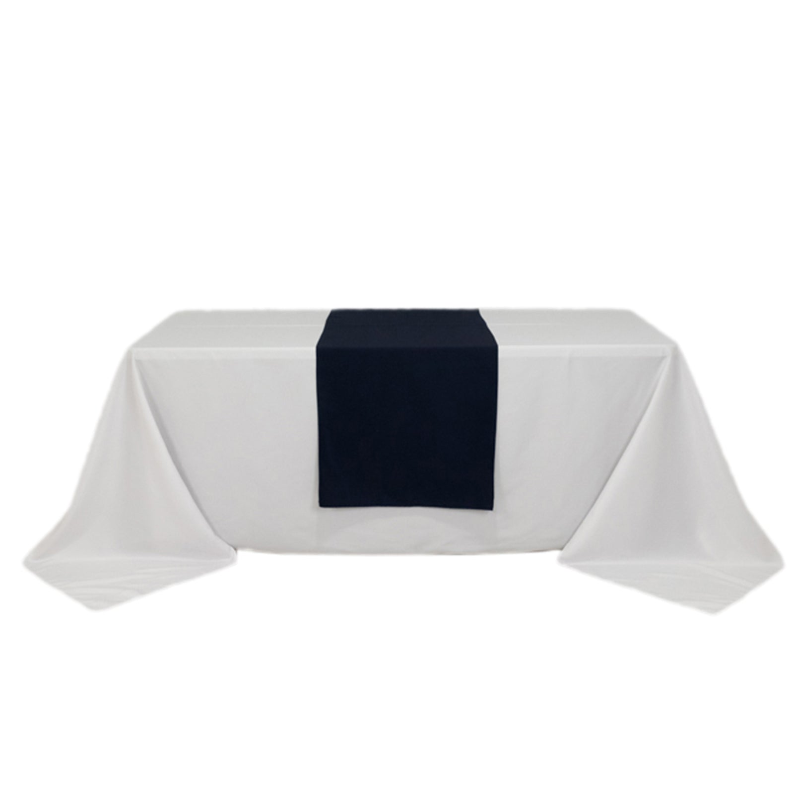 Wide Premium Polyester 24x72 Table Runner Navy Blue - Sublimation Printable Banner