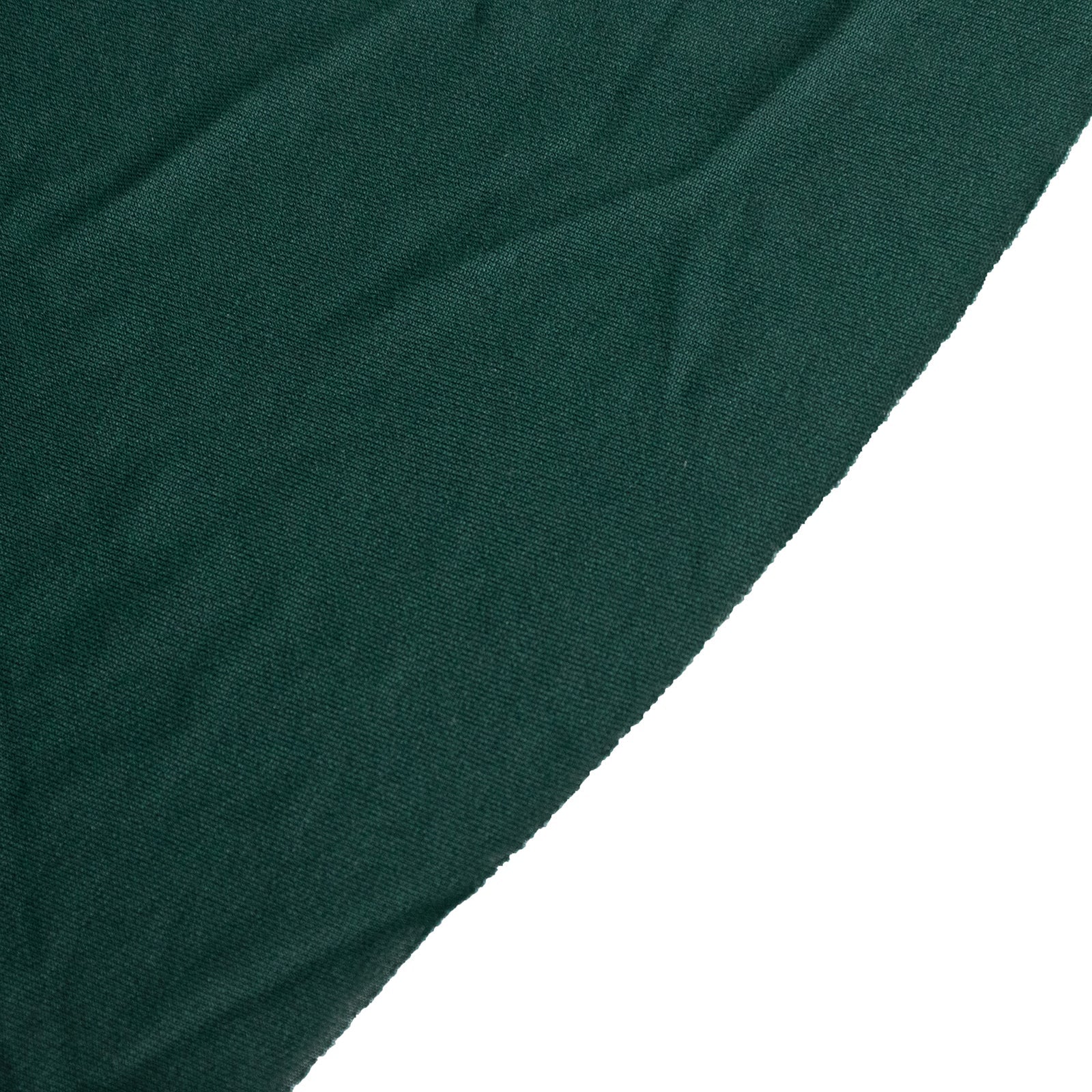 Spandex Rectangle 72x30 Table Skirt Hunter Emerald Green with Wavy Skirt-Like Effect Table Cover