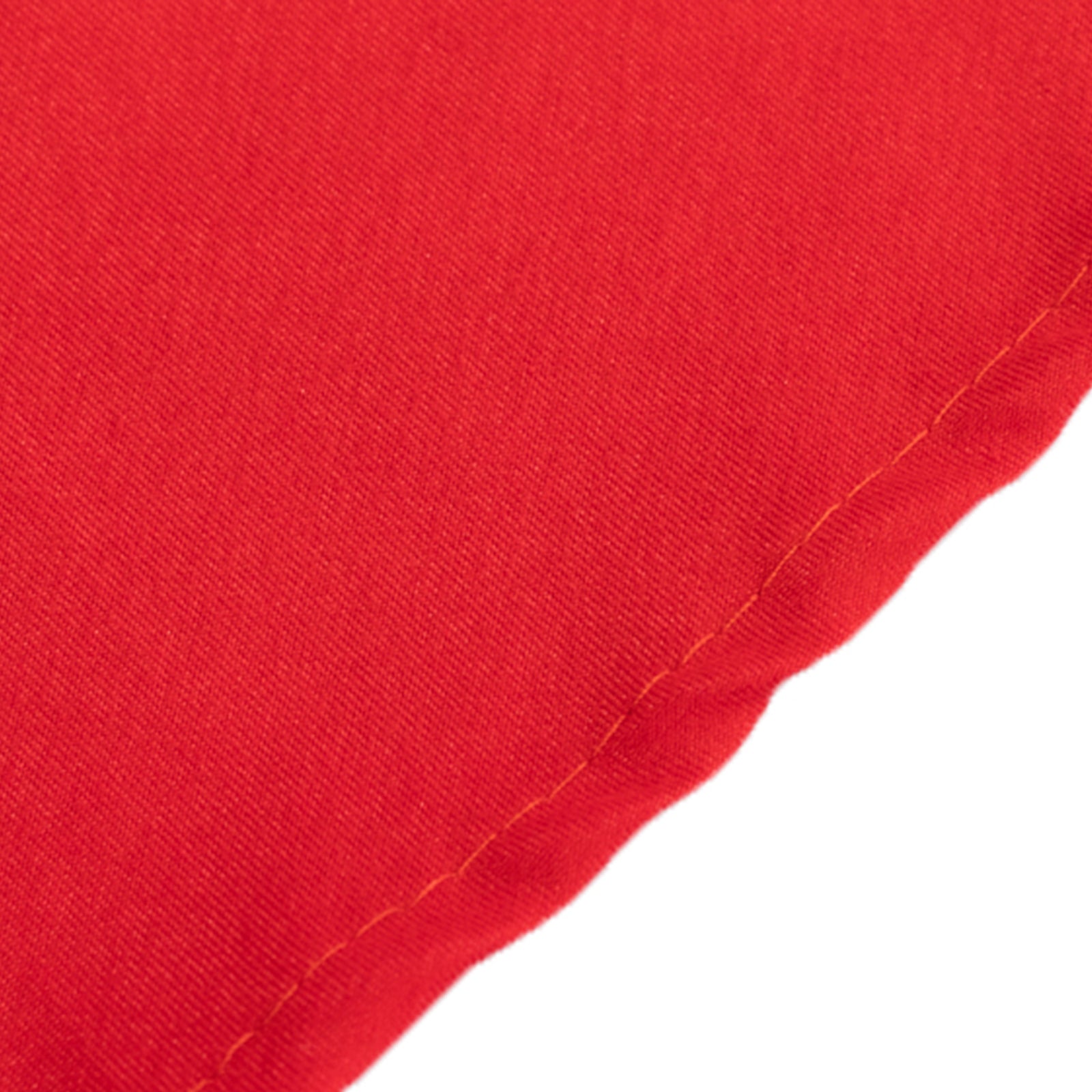 Cotton Blend 108 Round Tablecloth Red - Wrinkle-Resistant Design