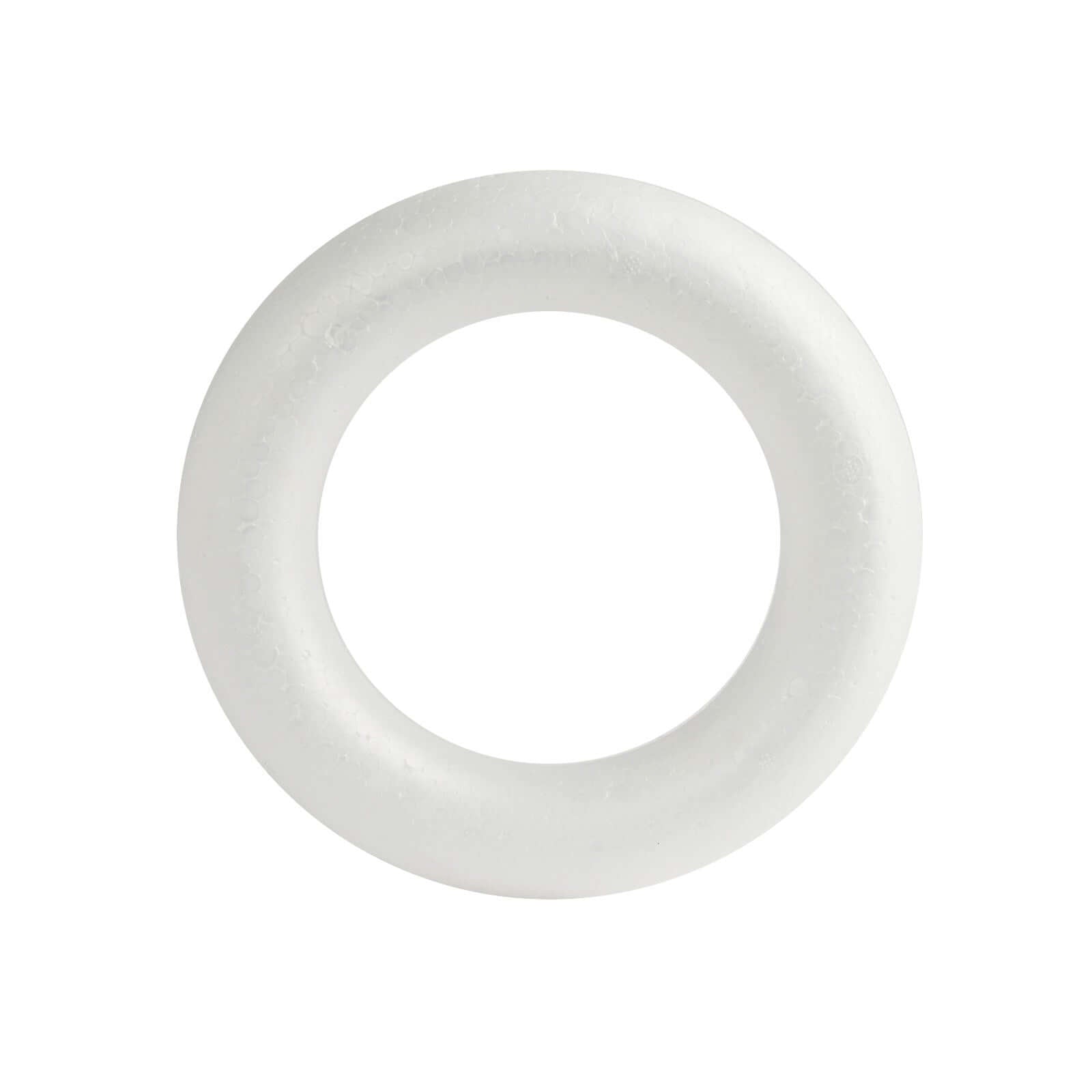 12 Pack 8 White Styrofoam Ring, Foam Circle Hoop For DIY Crafts