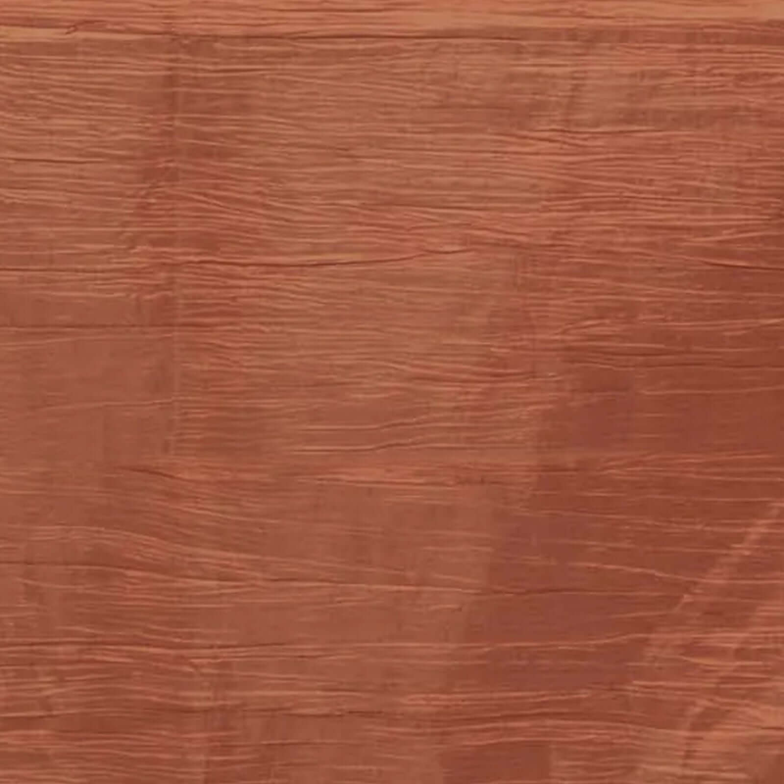 Taffeta 60x102 Rectangle Tablecloth Terracotta (Rust) - Accordion Crinkle Table Cover