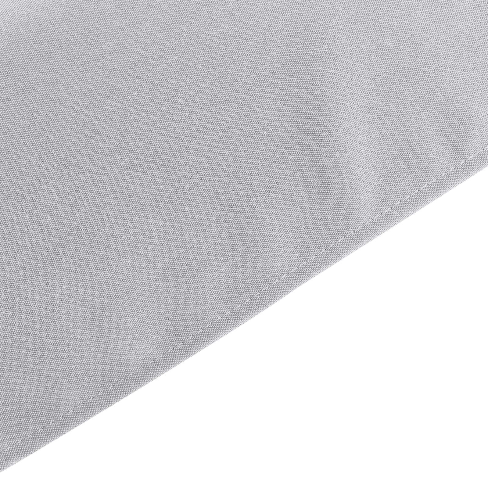 Premium Polyester 60x126 Rectangle Tablecloth Silver - Stain-Resistant 220GSM Finish Table Cover