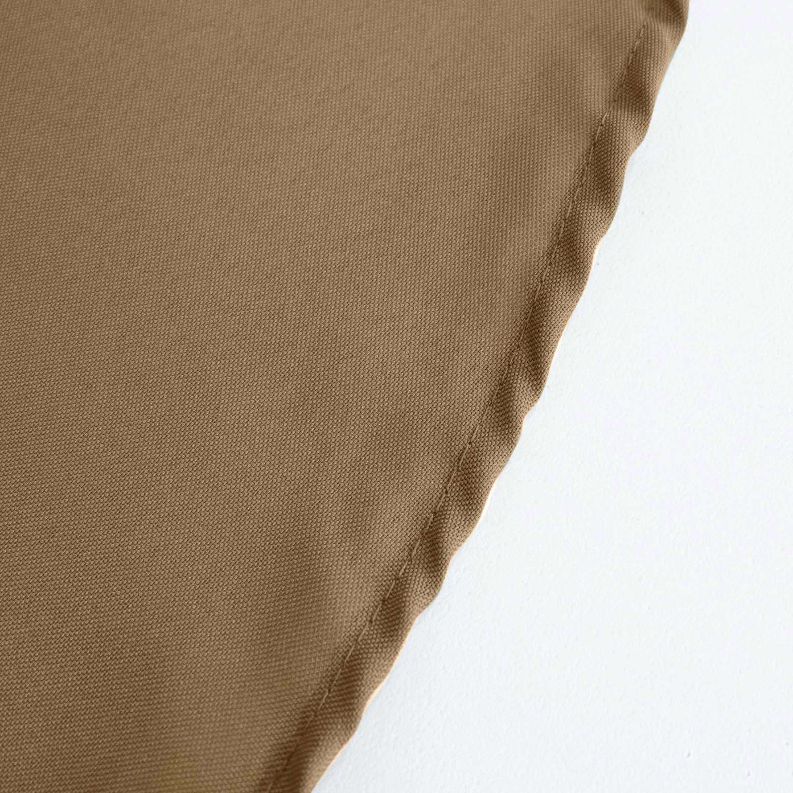 Polyester 90x90 Table Overlay Square Tablecloth Taupe - Wrinkle-Resistant & Durable Table Cover