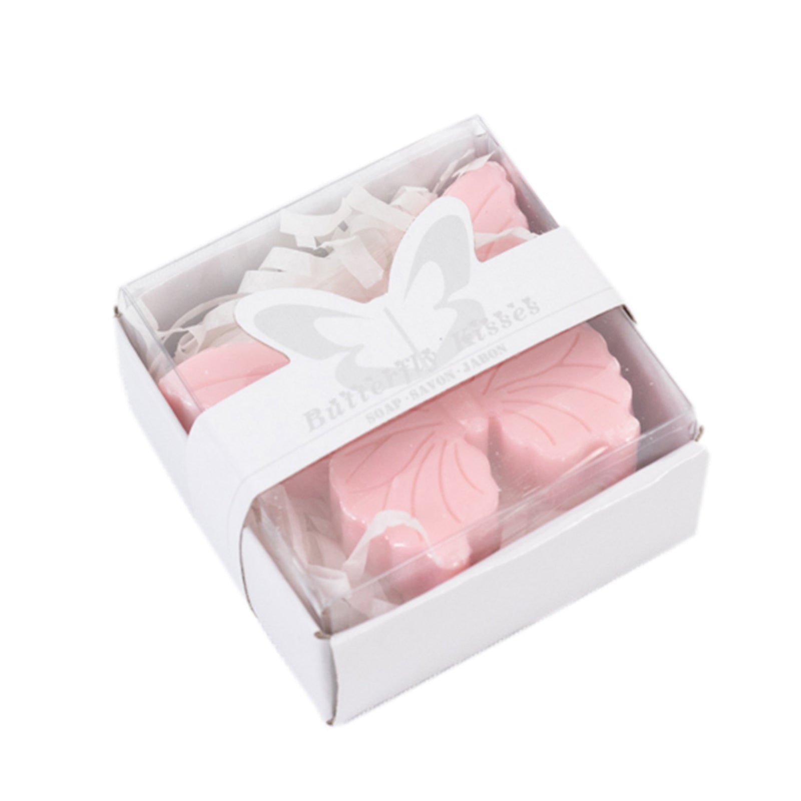 10 Pack Blush Butterfly Unscented Soap Baby Shower Favors with Gift Boxes, Pre-Packed Bridal Shower Wedding Souvenirs - 2