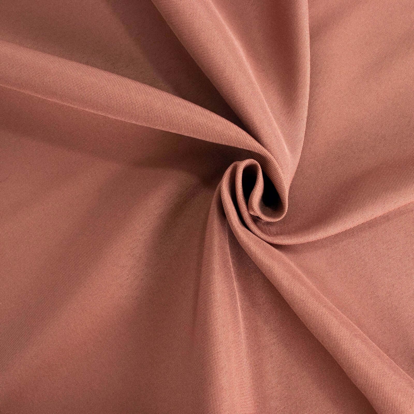 Premium Polyester 90 Round Tablecloth Terracotta (Rust) - Stain and Wrinkle-Resistant Design with 220GSM Thickness Table Cover