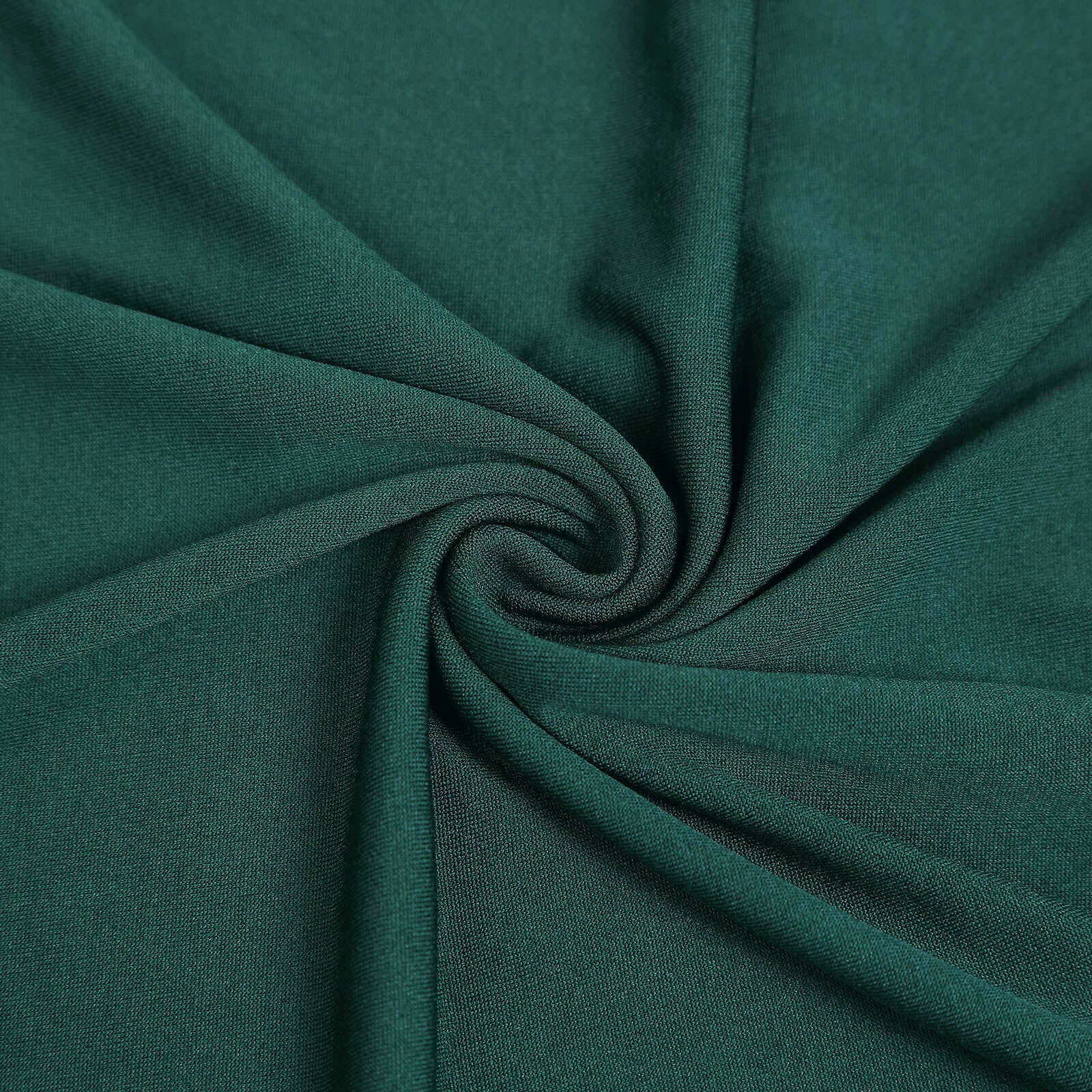 6ft Matte Hunter Emerald Green Spandex Fitted Chiara Backdrop Stand Cover For Round Top Wedding Arch