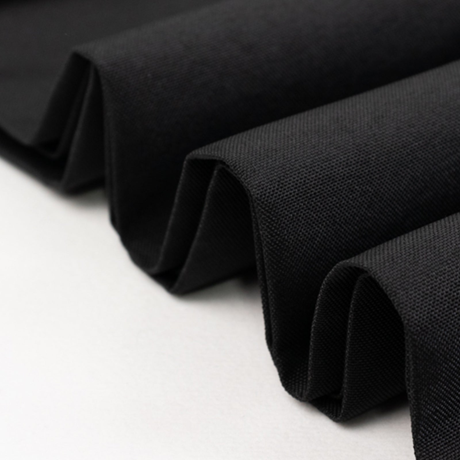 54x10 Yards Premium Polyester Black Fabric Bolt, DIY Craft Fabric Roll for Upholstery, Curtains, and Event Decor