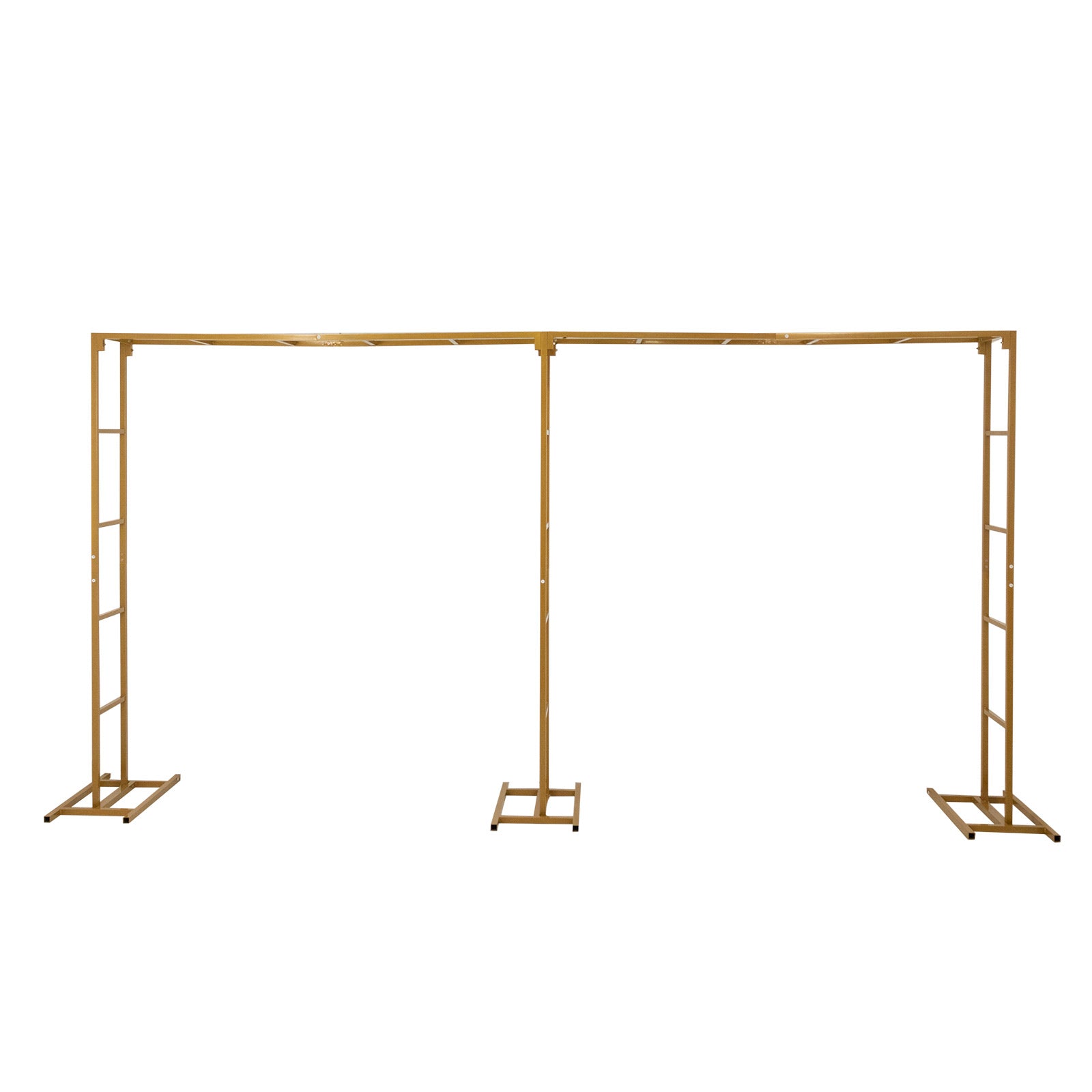 6ftx12ft Gold Rectangular Arbor - Freestanding 6' High Over the Table Stand, Backdrop Stand with Double Frame for Floral Balloon Décor