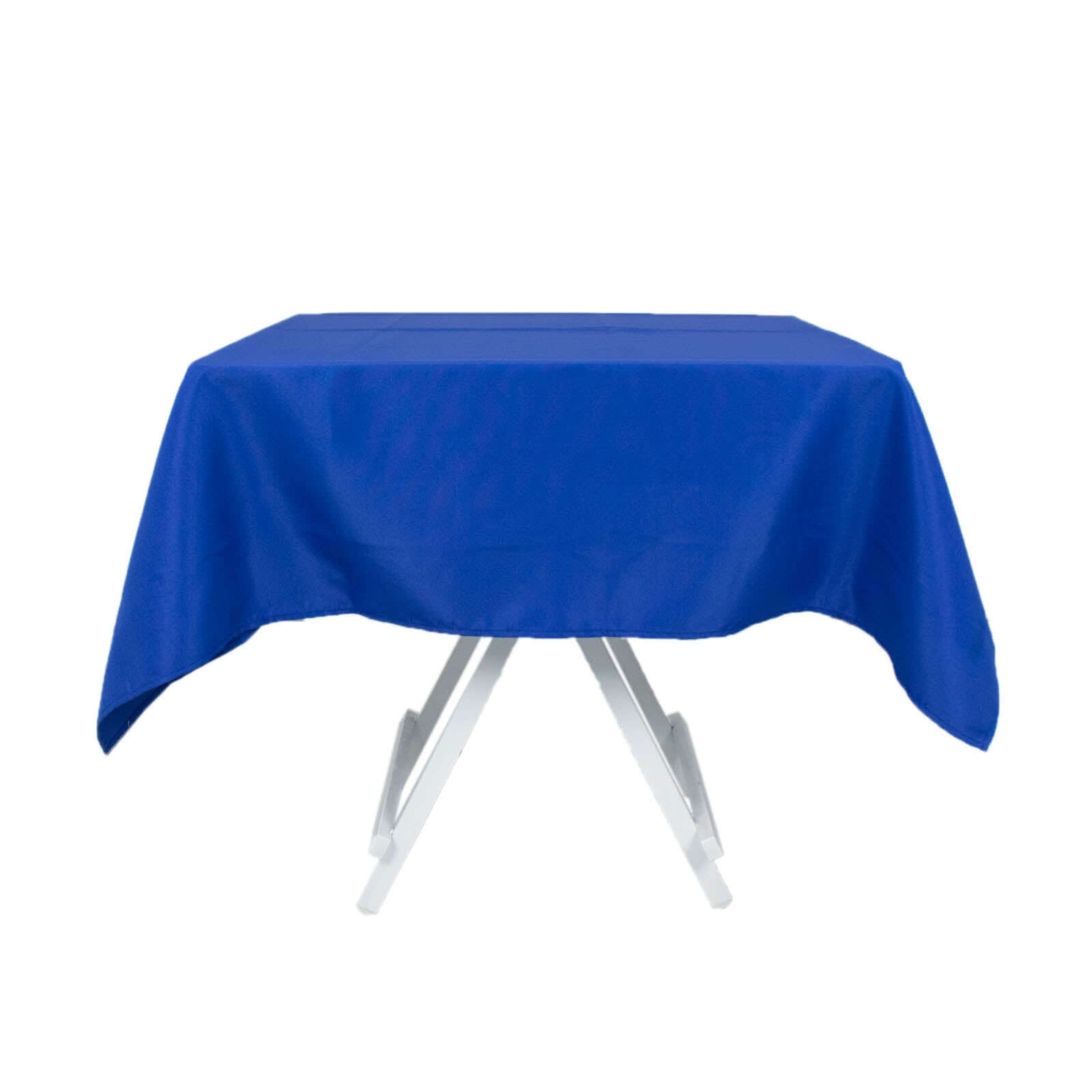 Premium Polyester 54x54 Square Tablecloth Royal Blue - Stain and Wrinkle-Resistant 220GSM Table Cover