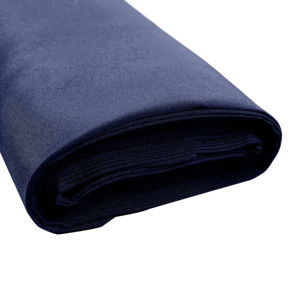 54x10 Yards Fire Retardant Polyester Navy Blue Fabric Bolt, DIY Craft Fabric Roll for Upholstery, Curtains, and Event Decor