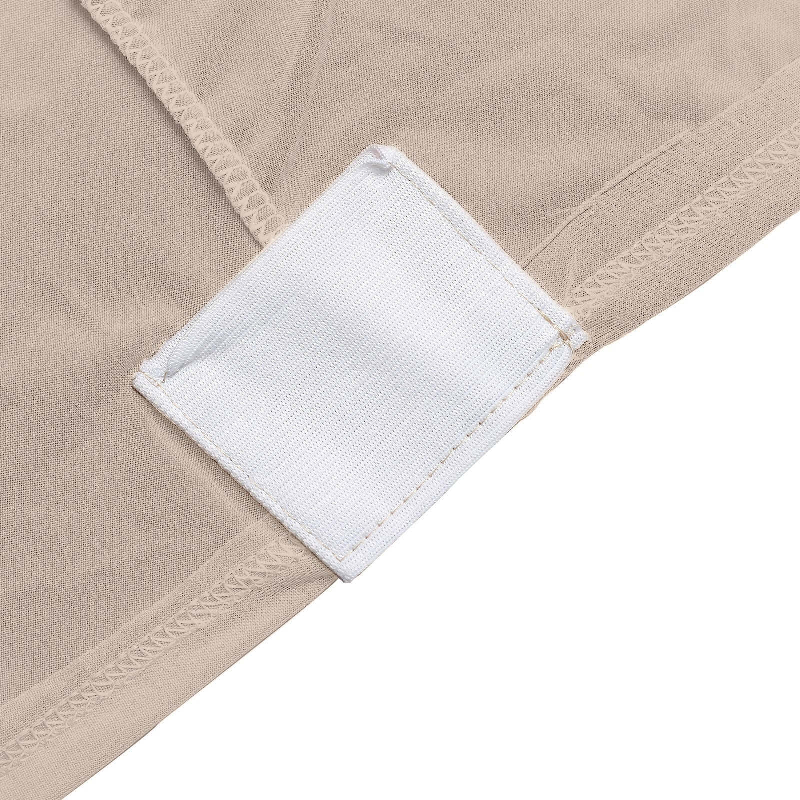 Stretch Spandex 6ft Rectangle Tablecloth Nude - Durable Form-Fitting Table Cover