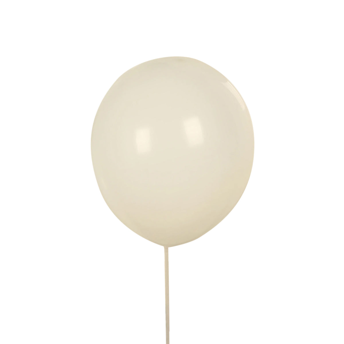 50 Pack Matte Pastel Off White Biodegradable Balloons 12, Round Eco-friendly Thick Latex Party Balloons