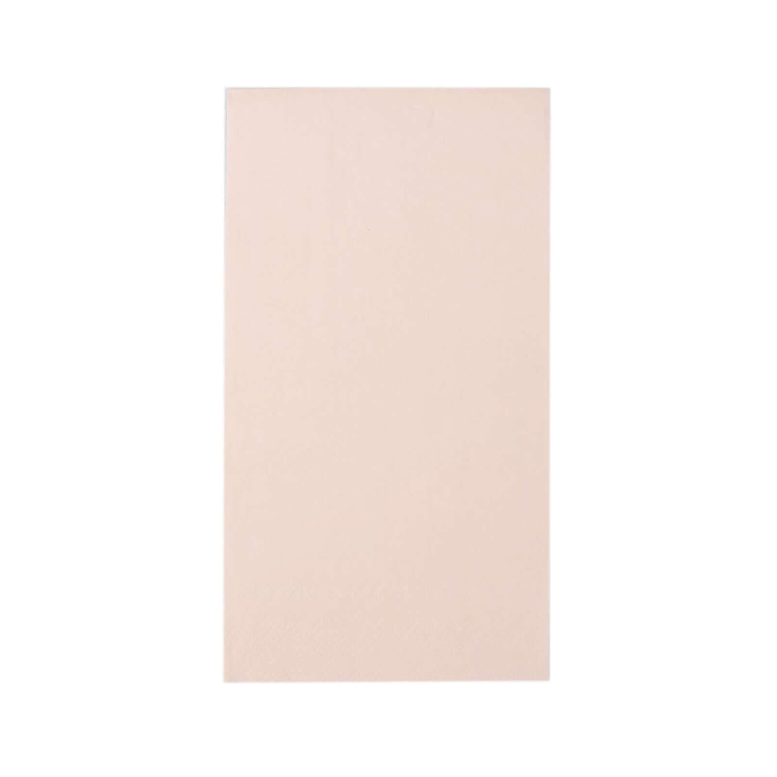 50-Pack Paper Napkins Soft Blush - Disposable 2-Ply Cocktail and Beverage Napkins for Weddings