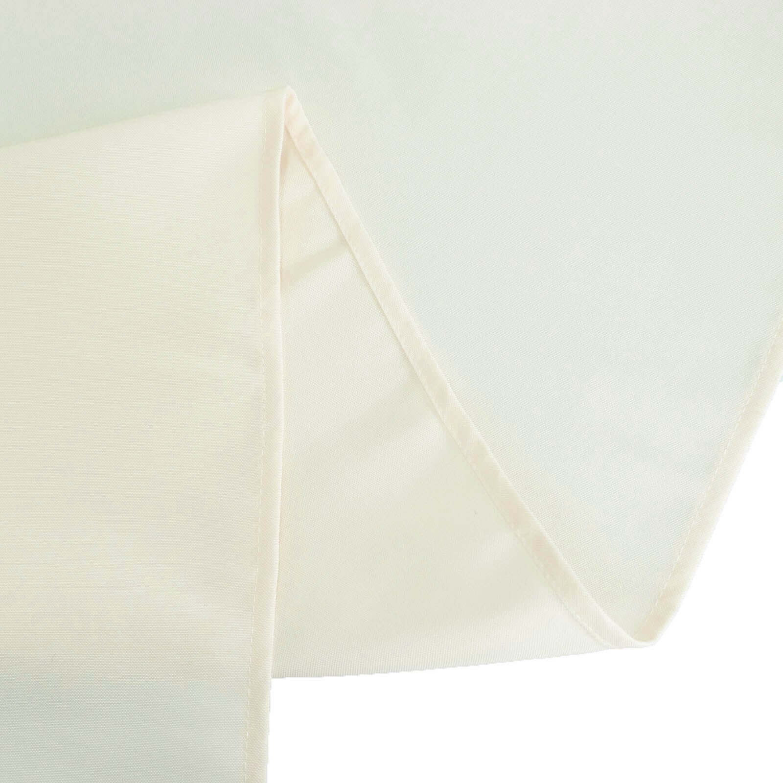 Premium Polyester 70 Round Tablecloth Ivory - Stain and Wrinkle-Resistant 220GSM Table Cover