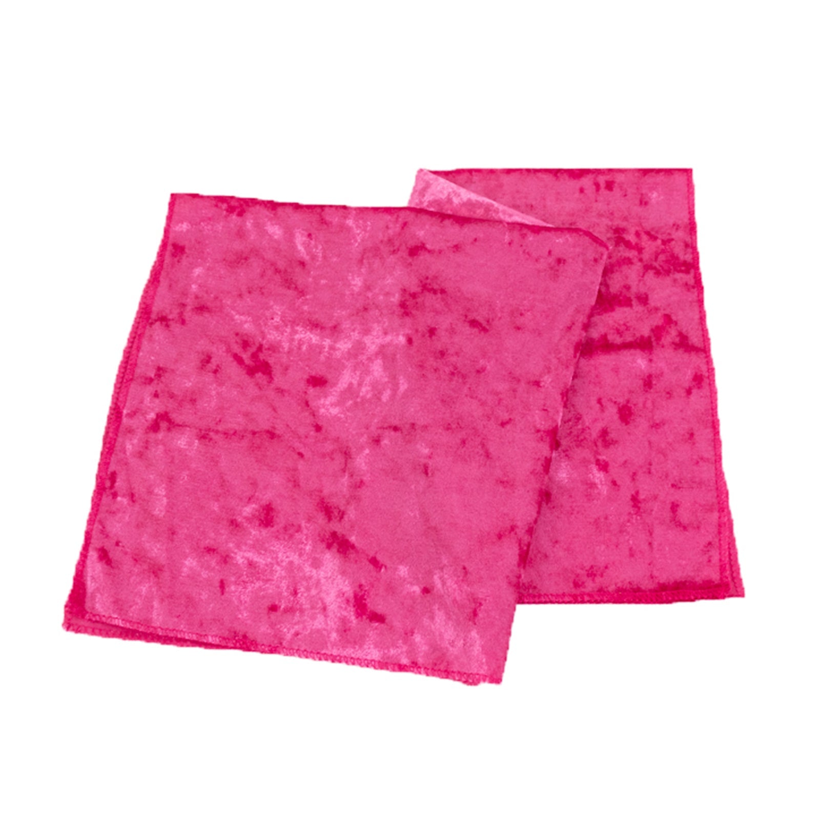 5 Pack Premium Crushed Velvet 20x20 Napkins Fuchsia - Rich & Textured Finish Dinner Napkins