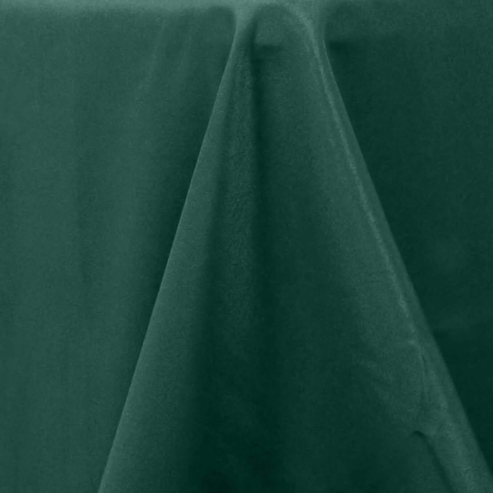 Premium Polyester 60x102 Rectangle Tablecloth Hunter Emerald Green - Durable 220GSM Wrinkle-Resistant Table Cover
