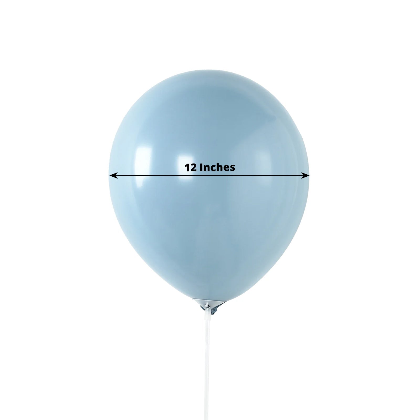 50 Pack Matte Pastel Dusty Blue Biodegradable Balloons 12, Round Eco-friendly Thick Latex Party Balloons