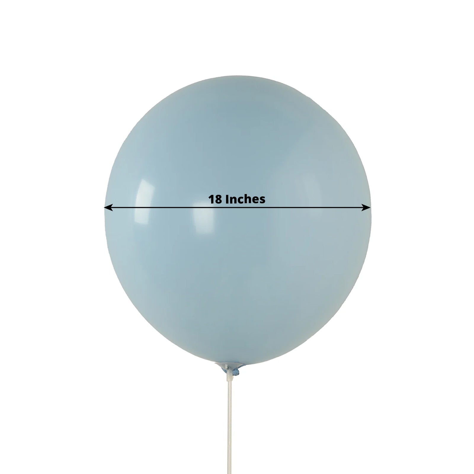 10 Pack Matte Pastel Ice Blue Biodegradable Balloons 18, Round Eco-friendly Thick Latex Party Balloons