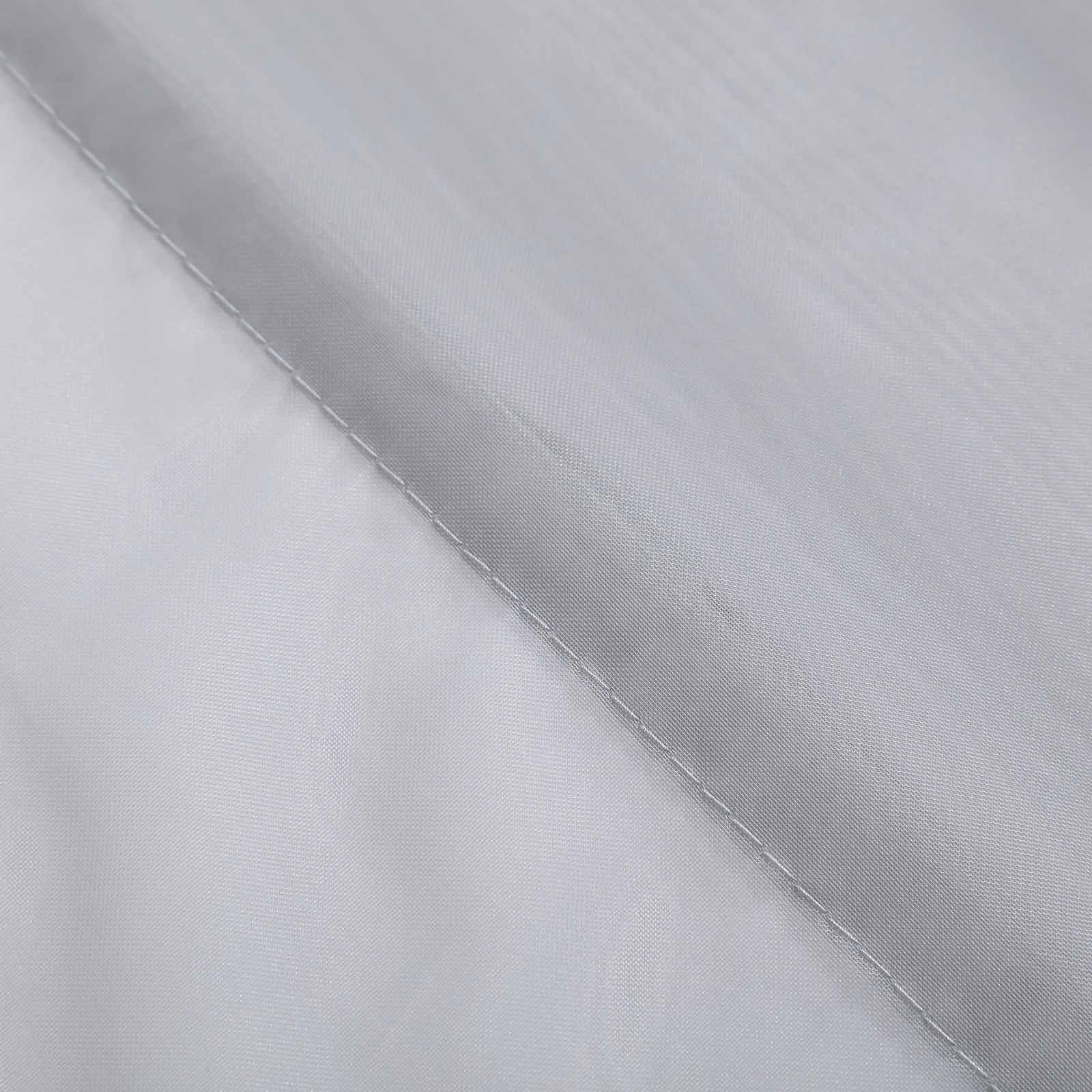 10ftx30ft Silver Sheer Ceiling Drape Curtain Panels Fire Retardant Fabric