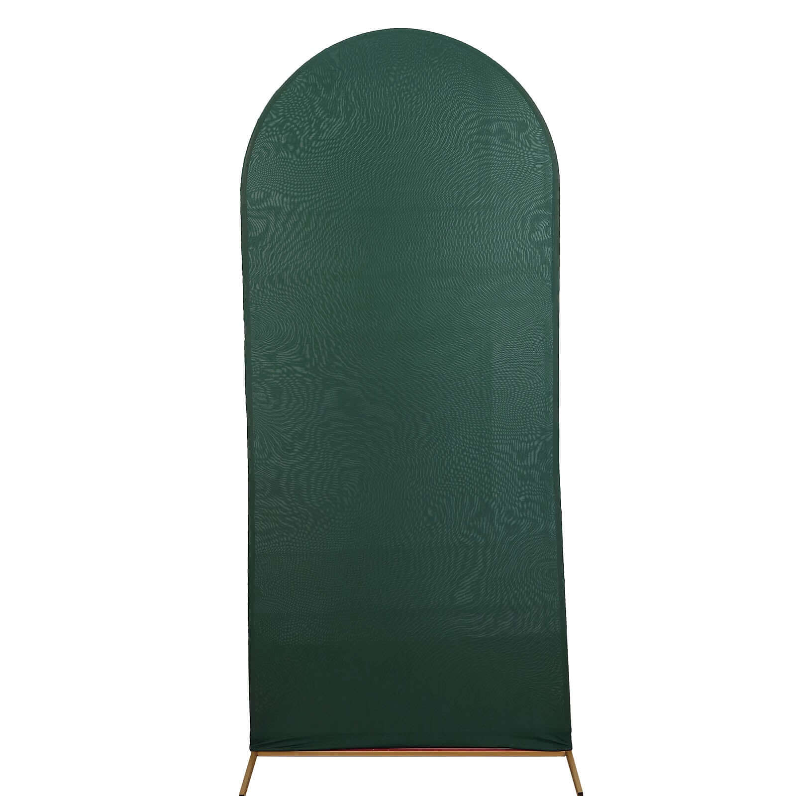 6ft Matte Hunter Emerald Green Spandex Fitted Chiara Backdrop Stand Cover For Round Top Wedding Arch