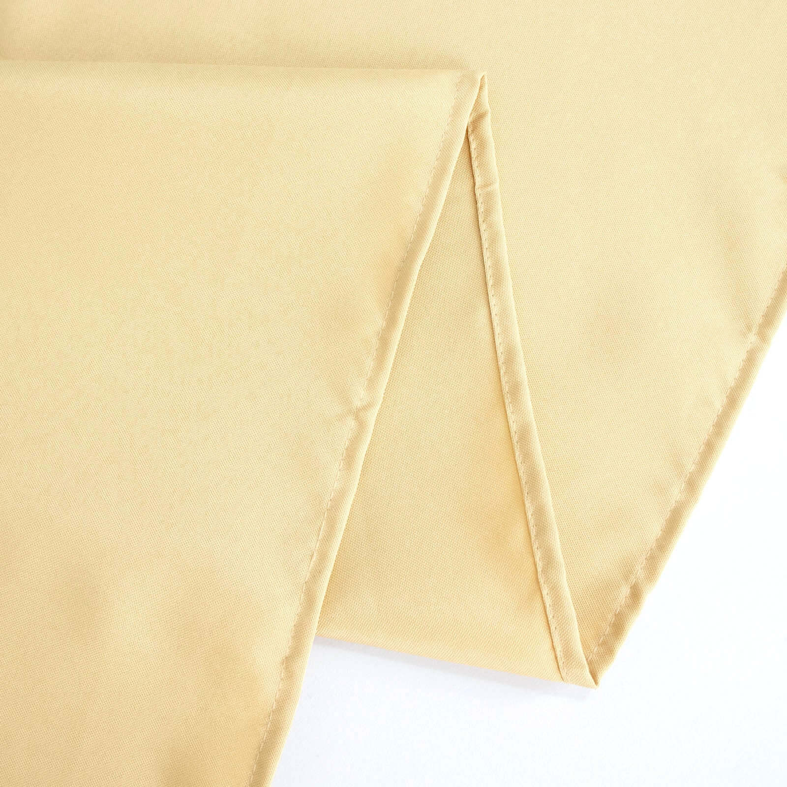 Premium Polyester 108 Round Tablecloth Champagne - Wrinkle-Resistant 220GSM Table Cover