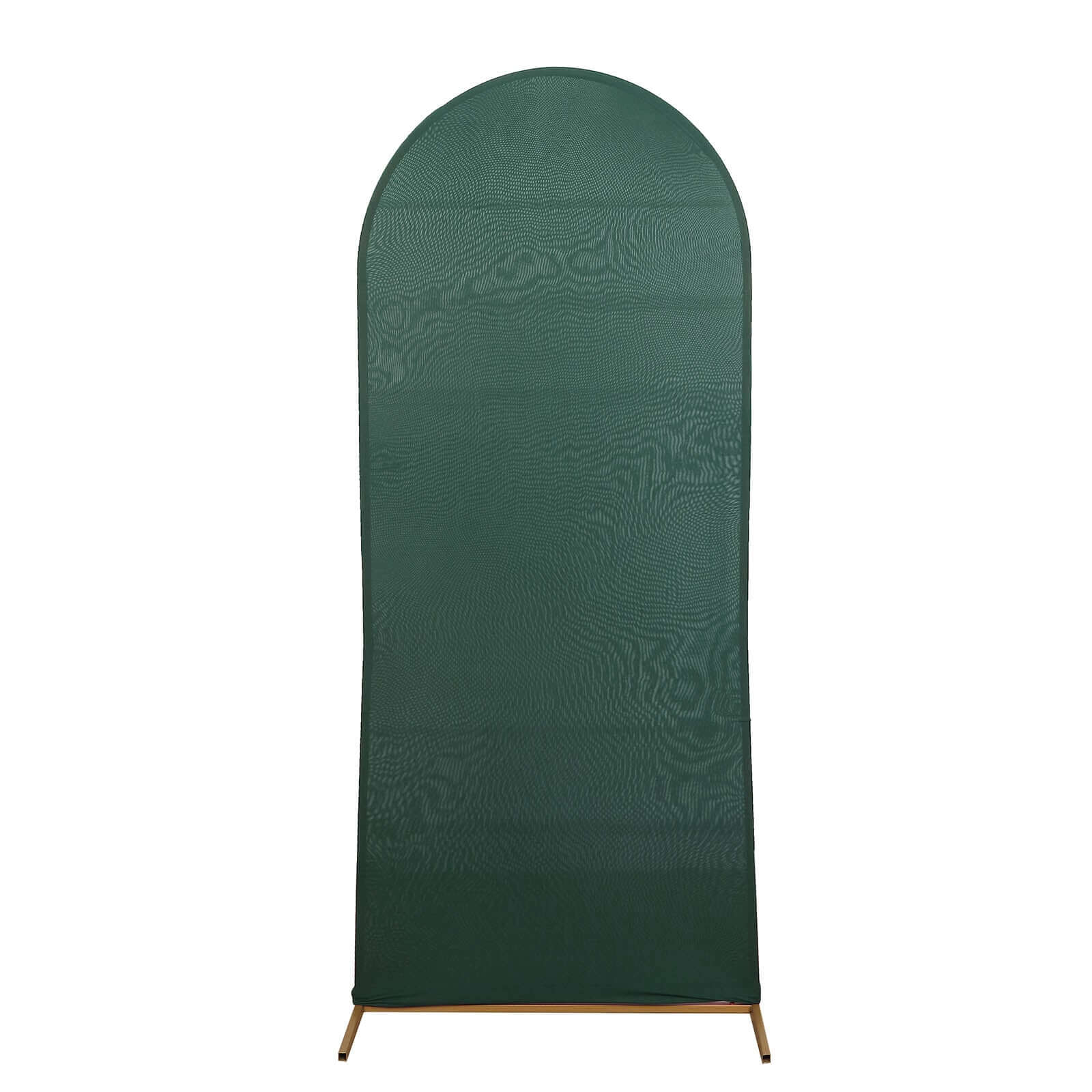 5ft Matte Hunter Emerald Green Spandex Fitted Chiara Backdrop Stand Cover For Round Top Wedding Arch