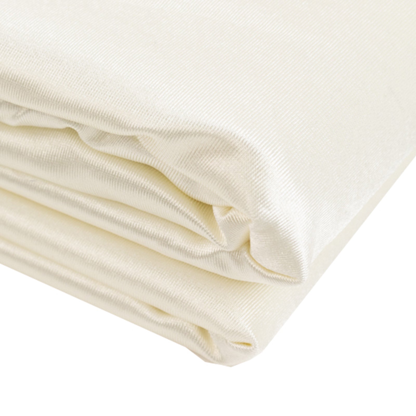 60x10Yds Shimmer Pearl White Scuba Polyester Fabric Roll, Premium Wrinkle Free DIY Craft Fabric Bolt