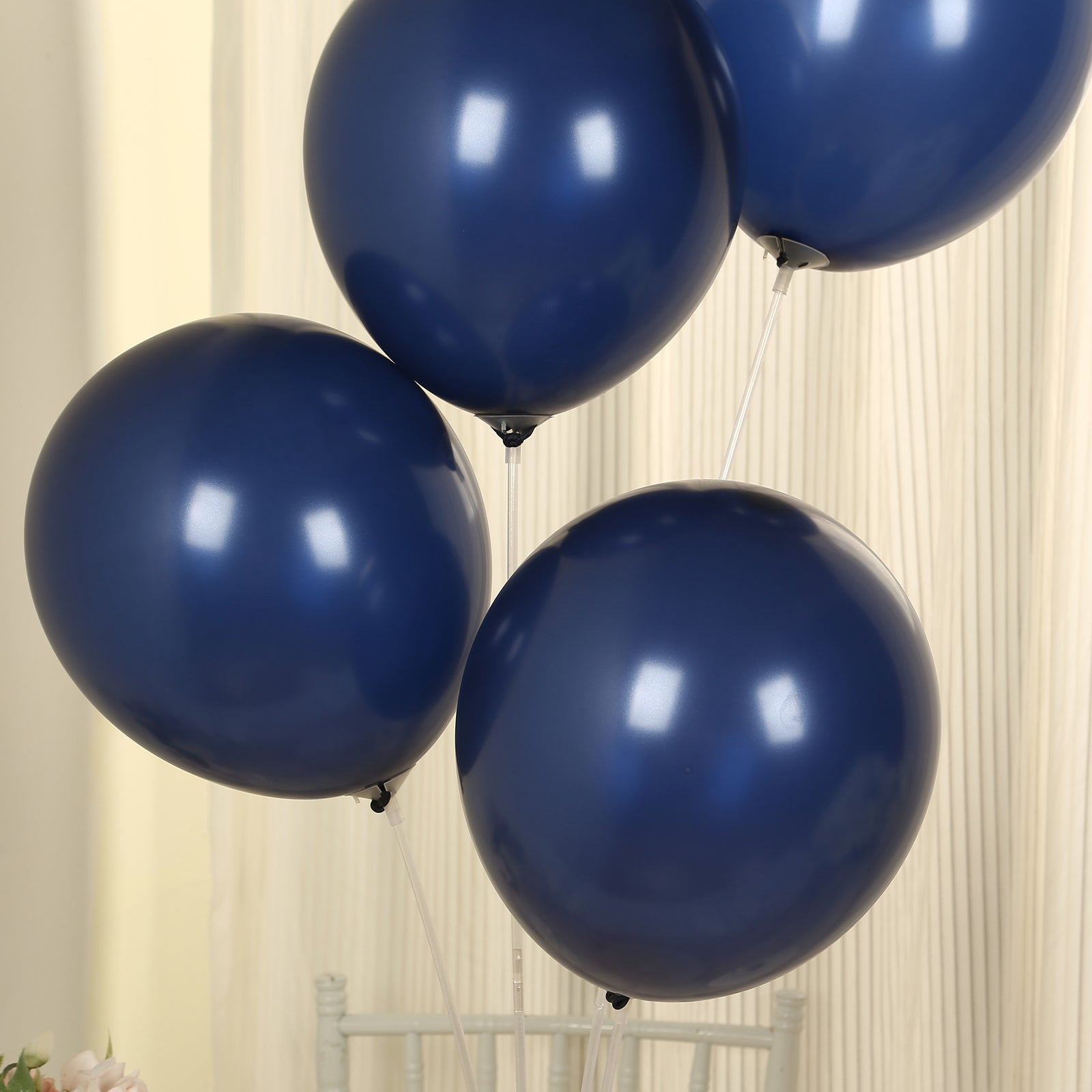 50 Pack Navy Blue Biodegradable Balloons, 12 Thickened Extra Strong Eco-friendly Latex Helium Party Balloons