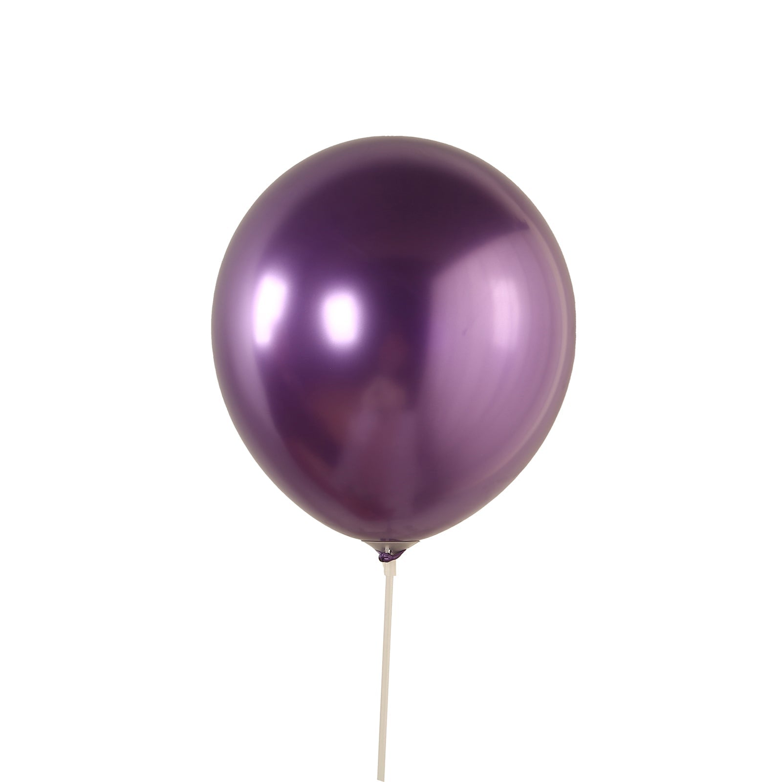 50 Pack Chrome Purple Biodegradable Latex Balloons 12, Thick Eco Friendly Metallic Party Balloons