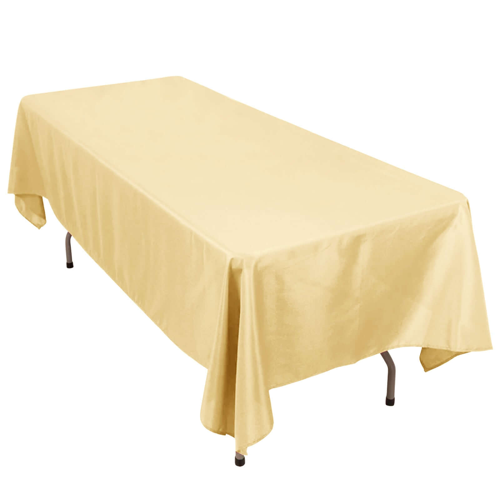Premium Polyester 60x102 Rectangle Tablecloth Champagne - Durable 220GSM Wrinkle-Resistant Table Cover