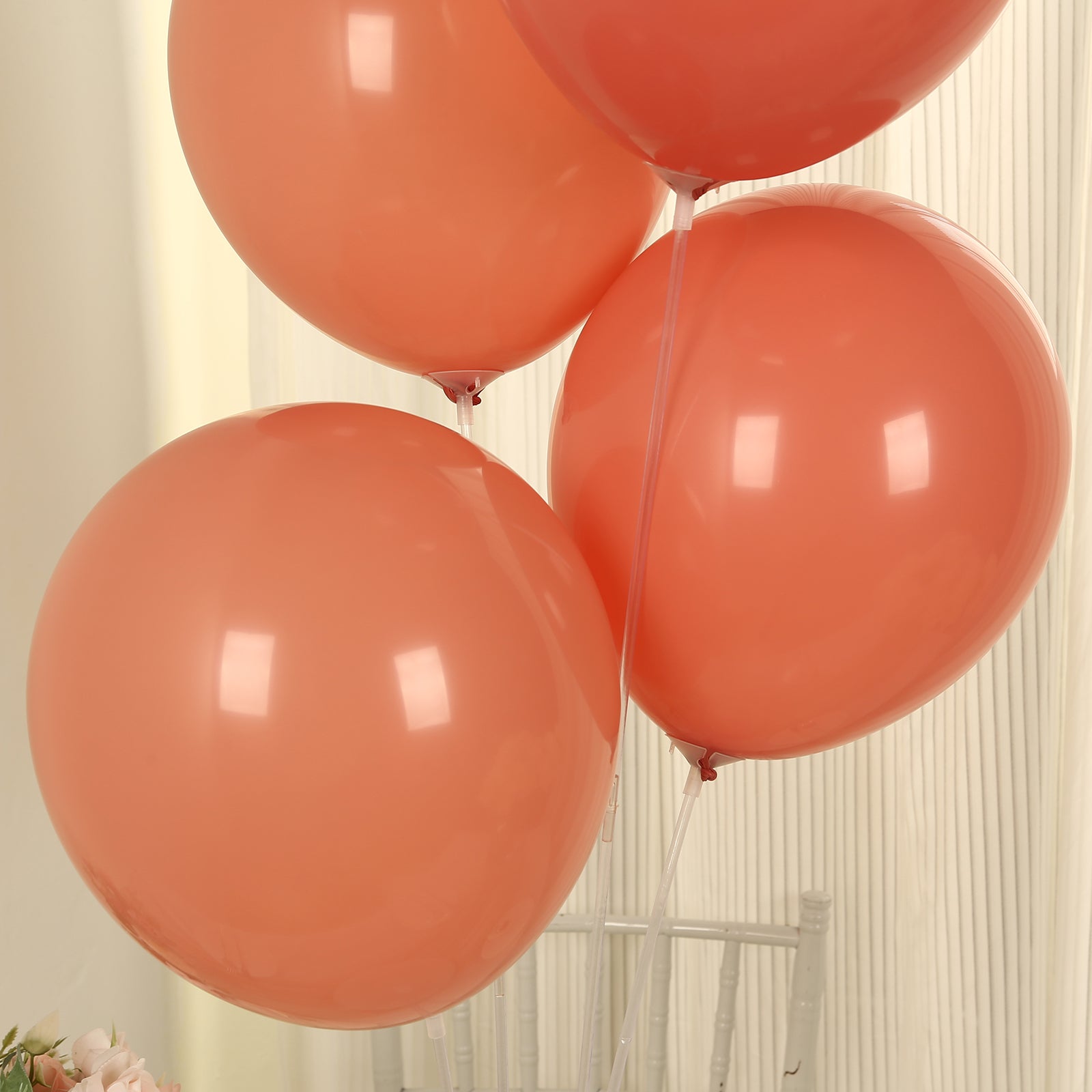 50 Pack Matte Pastel Dusty Rose Biodegradable Balloons 12, Round Eco-friendly Thick Latex Party Balloons