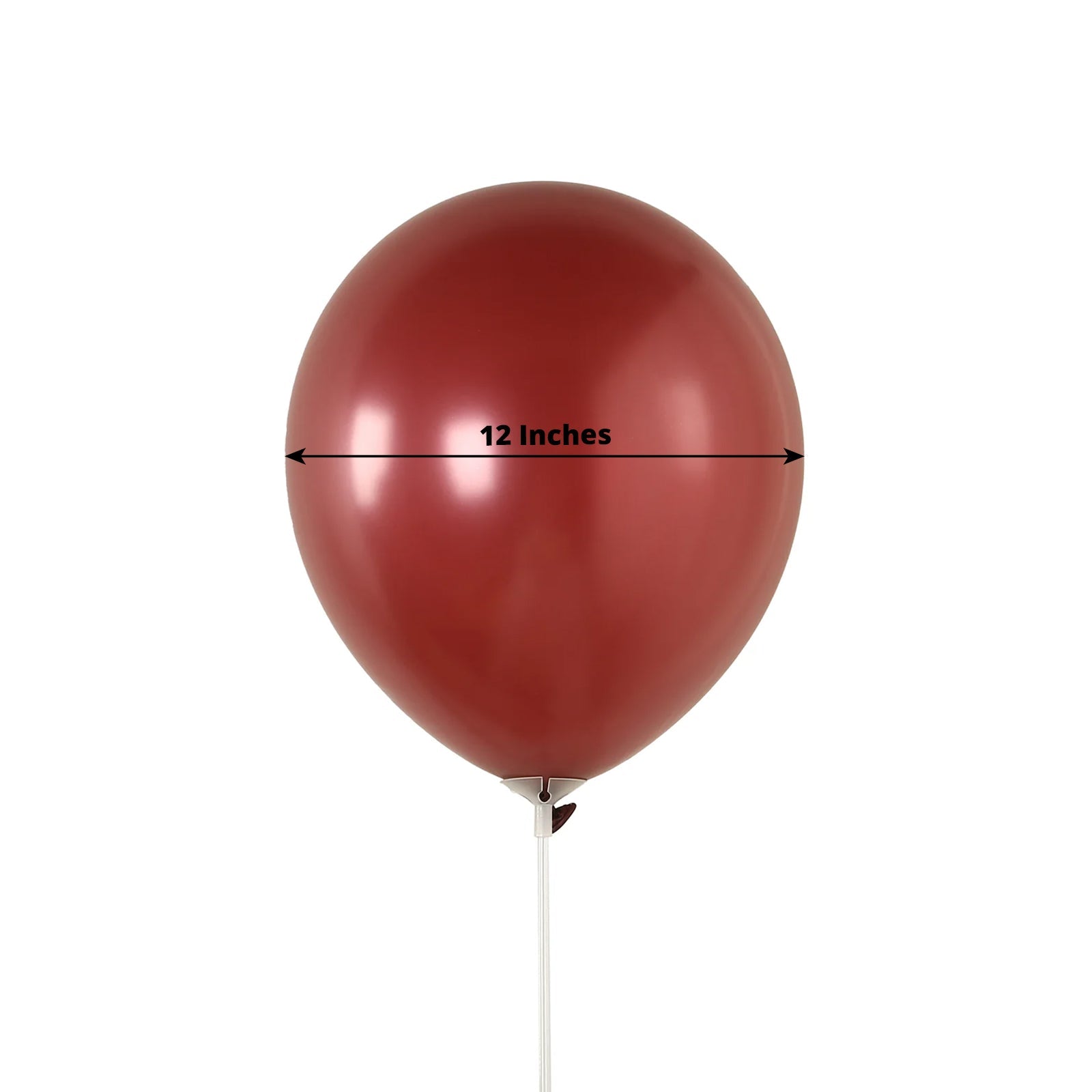 50 Pack Matte Pastel Burgundy Biodegradable Balloons 12, Round Eco-friendly Thick Latex Party Balloons