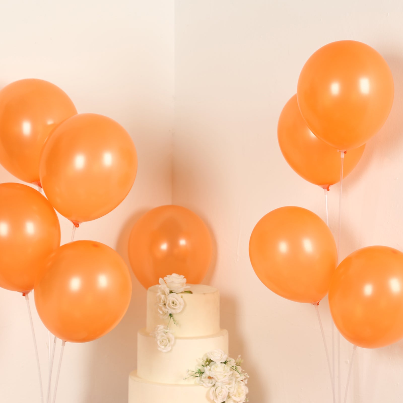 50 Pack Orange Biodegradable Balloons, 12 Thickened Extra Strong Eco-friendly Latex Helium Party Balloons