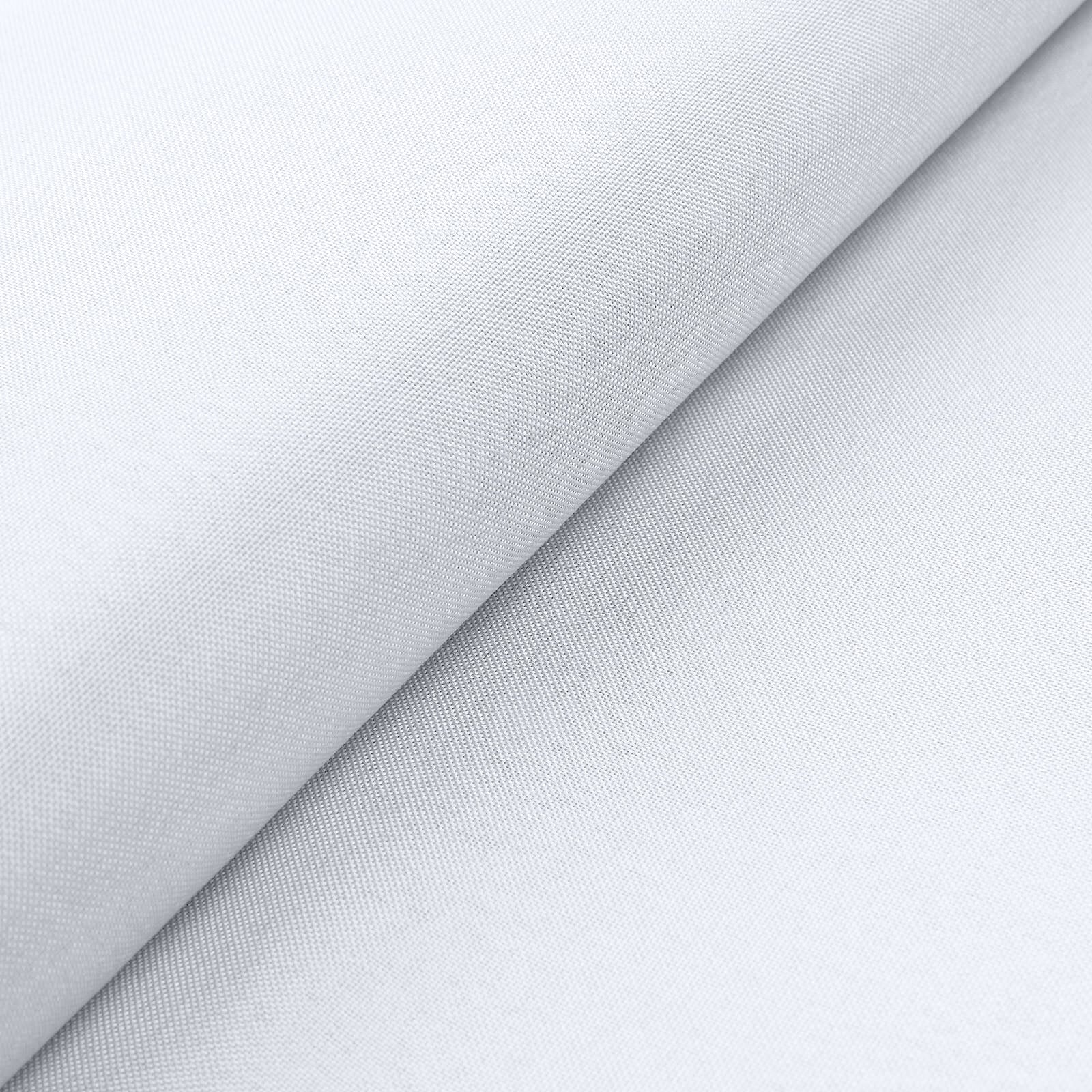 54x10 Yards Premium Polyester White Fabric Bolt, DIY Craft Fabric Roll for Upholstery, Curtains, and Event Decor