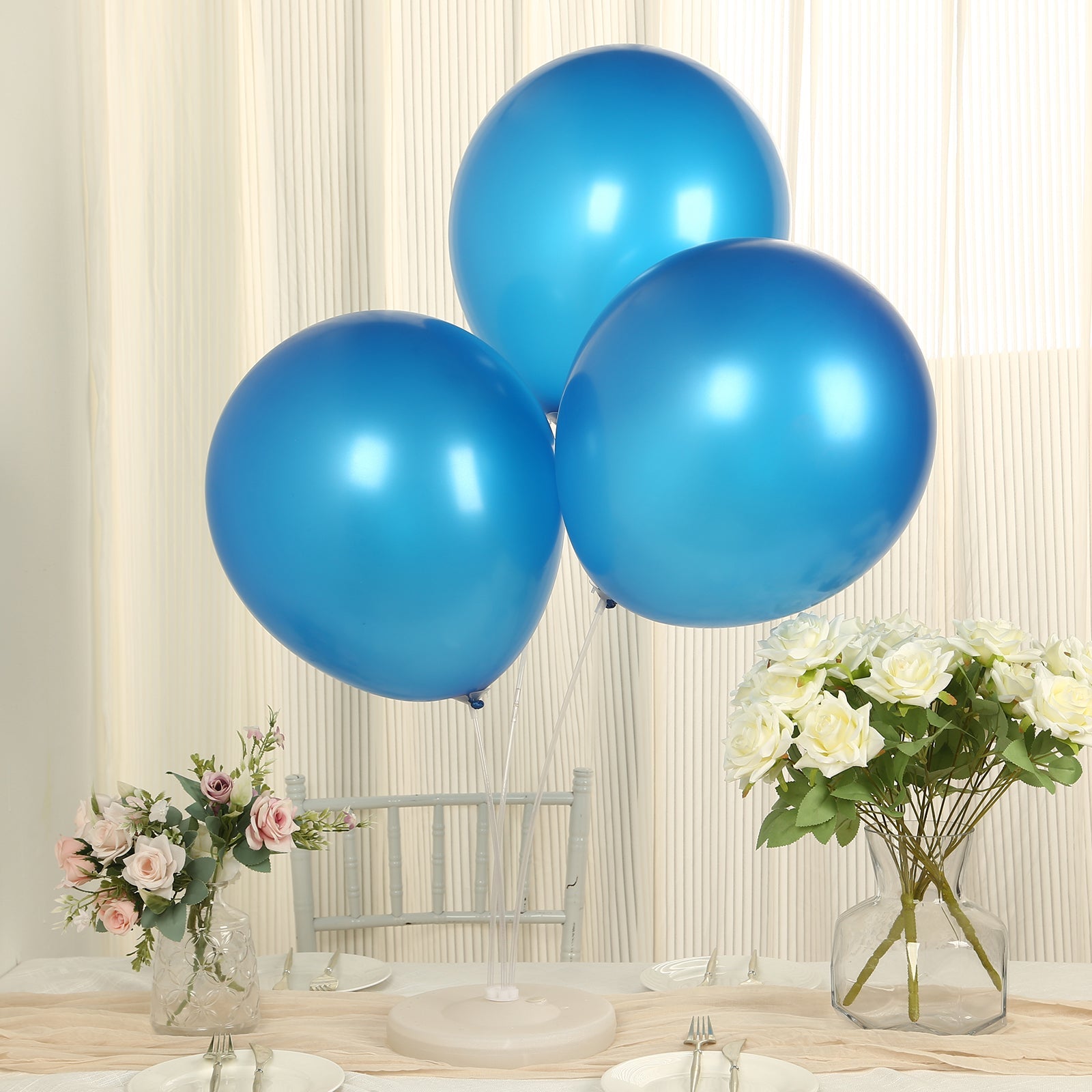 10 Pack Royal Blue Biodegradable Balloons, 18 Thickened Extra Strong Eco-friendly Latex Helium Party Balloons