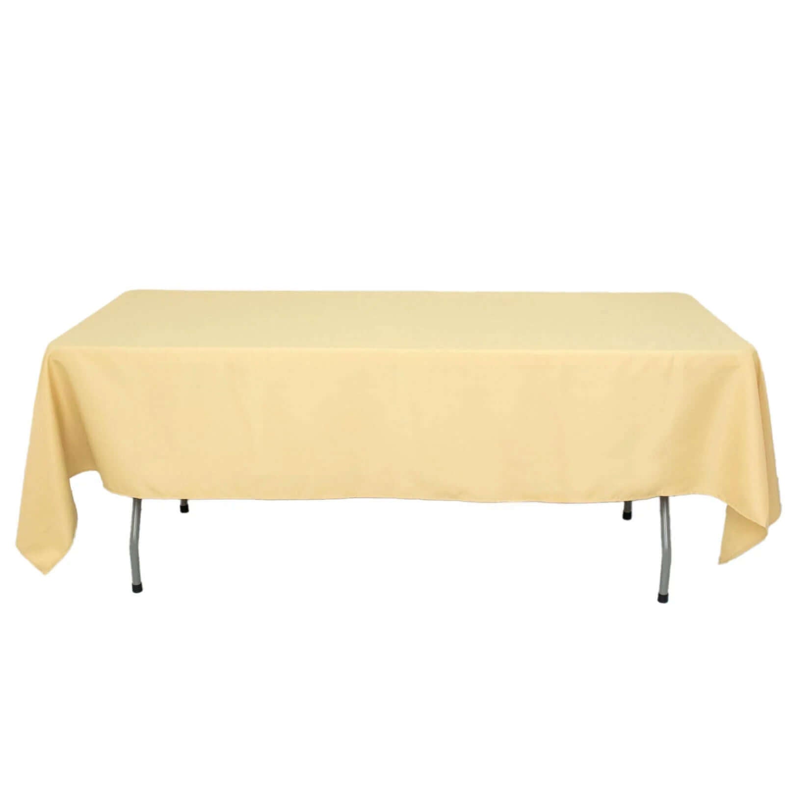 Premium Polyester 60x102 Rectangle Tablecloth Champagne - Durable 220GSM Wrinkle-Resistant Table Cover