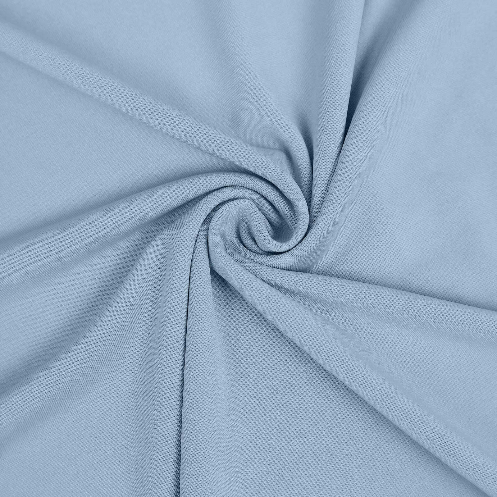 7ft Matte Dusty Blue Spandex Half Moon Chiara Backdrop Stand Cover, Custom Fitted Wedding Arch Cover