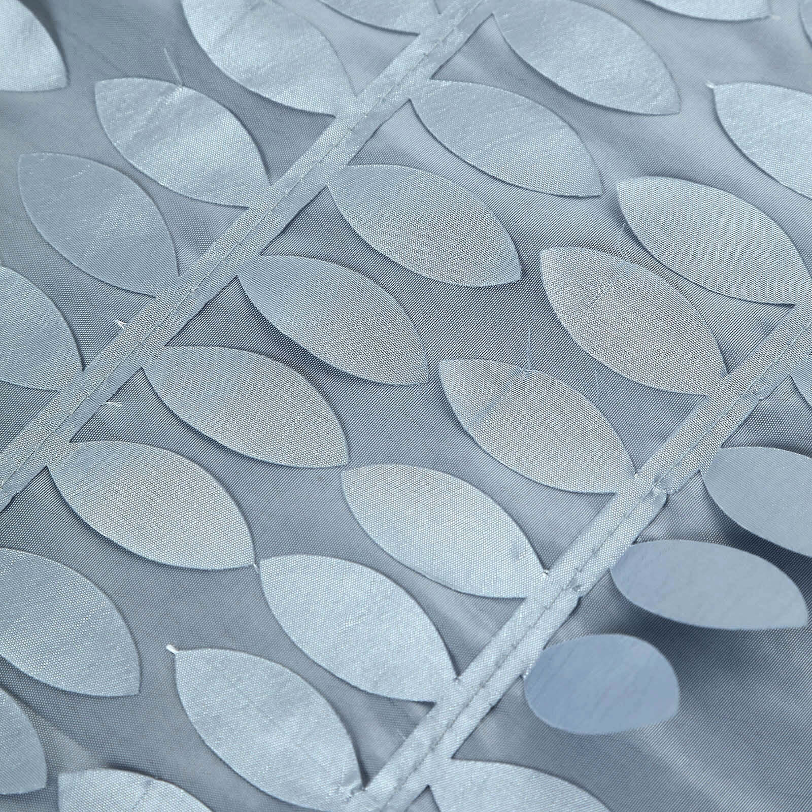 Taffeta 90x156 Rectangle Tablecloth Dusty Blue | 3D Leaf Petal Design Seamless Table Cover