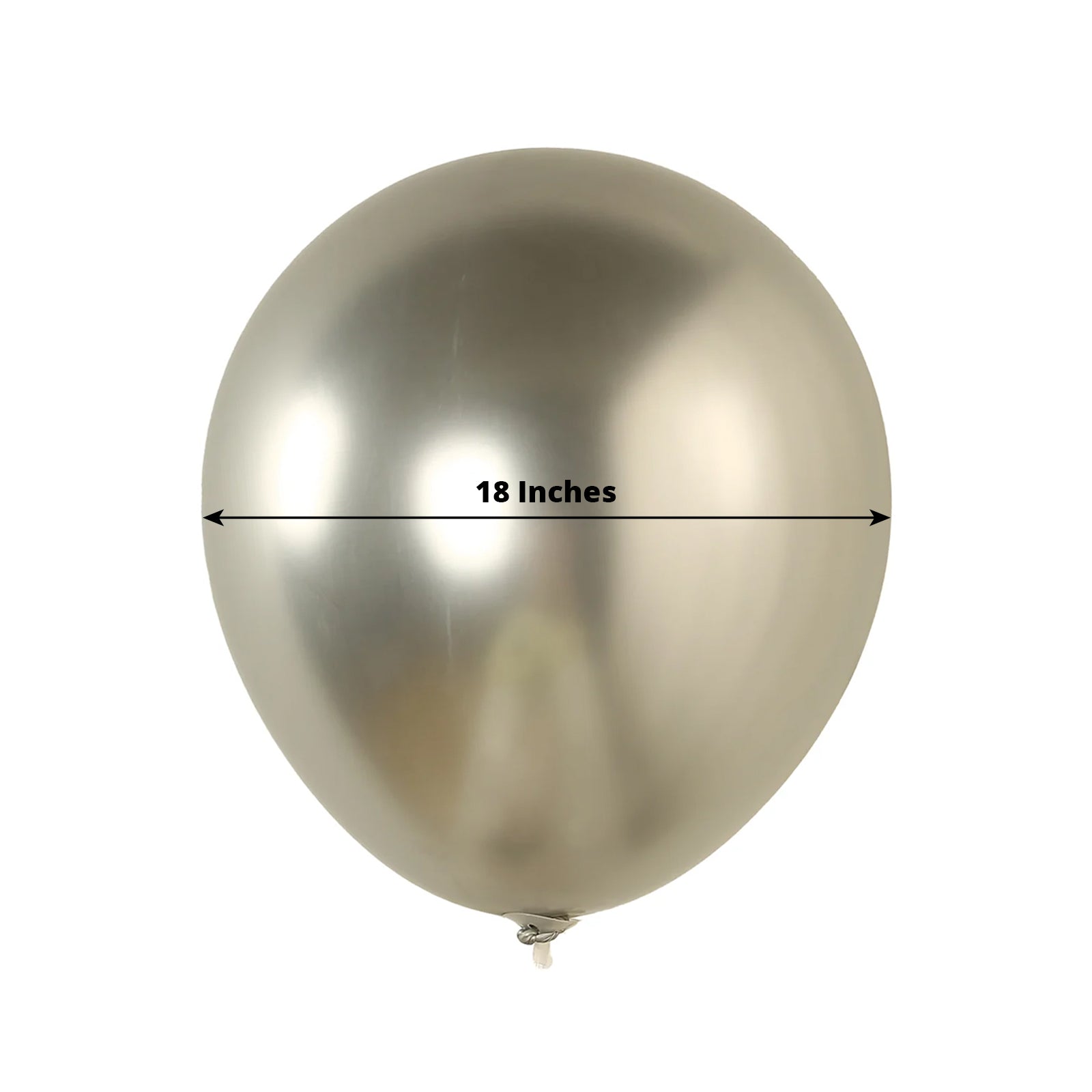 10 Pack Silver Biodegradable Balloons, 18 Thickened Extra Strong Eco-friendly Latex Helium Party Balloons