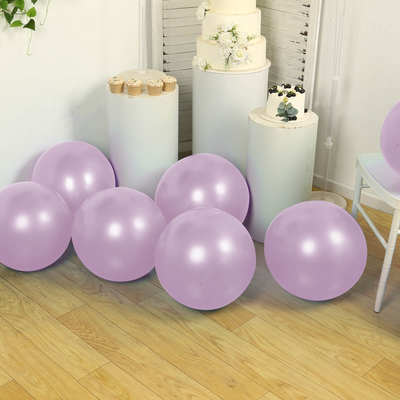 10 Pack Lavender Lilac Biodegradable Balloons, 18 Thickened Extra Strong Eco-friendly Latex Helium Party Balloons