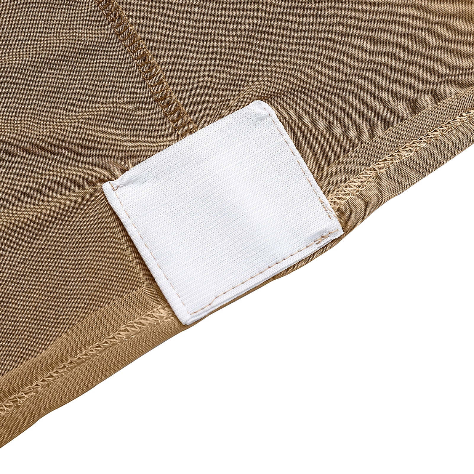 Stretch Spandex 96x30 Rectangle Table Cover Taupe - Durable Form-Fitting Tablecloth