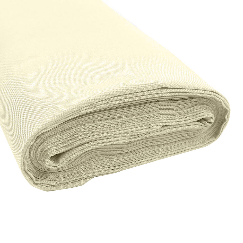 54x10 Yards Fire Retardant Polyester Ivory Fabric Bolt, DIY Craft Fabric Roll for Upholstery, Curtains, and Event Decor