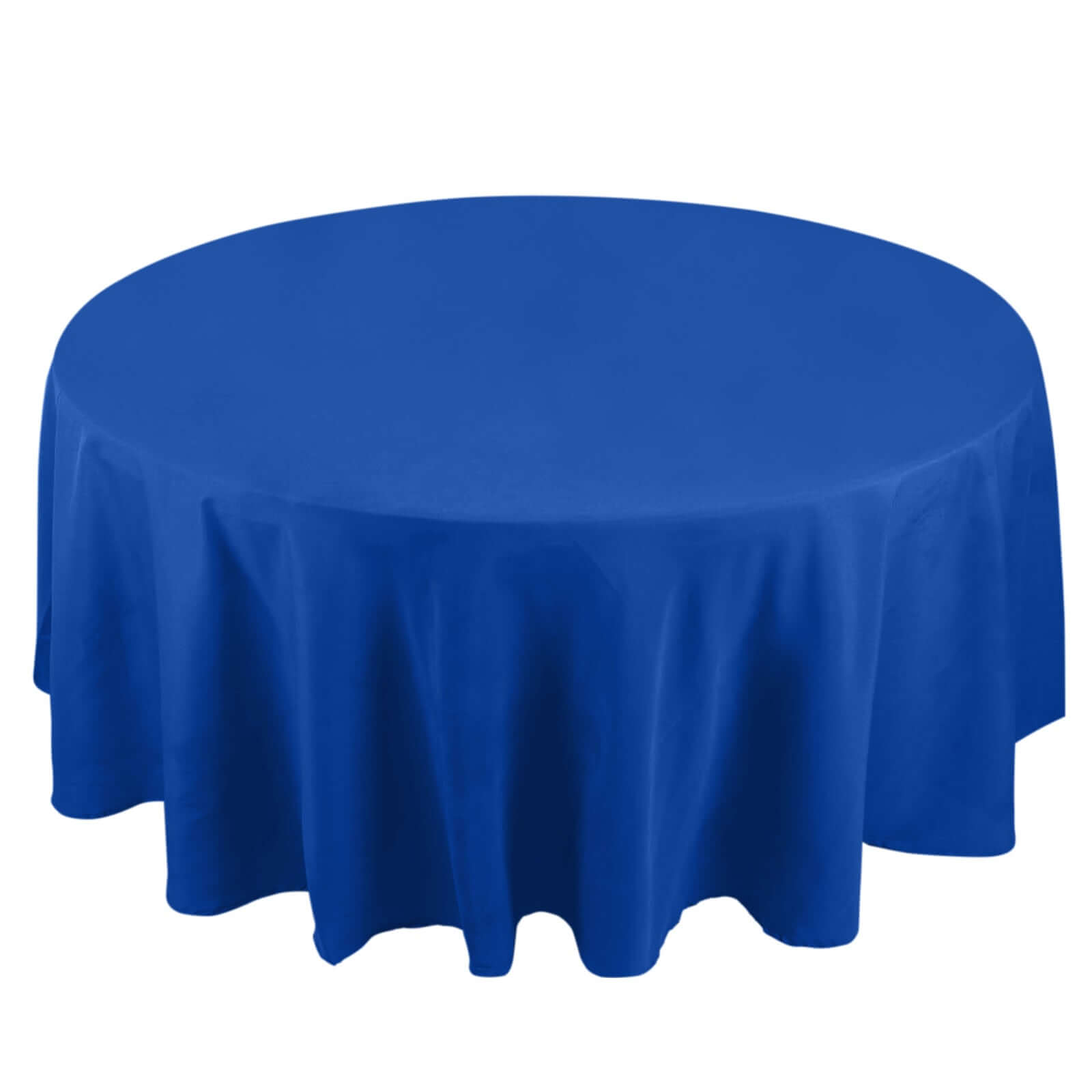 Premium Polyester 108 Round Tablecloth Royal Blue - Wrinkle-Resistant 220GSM Table Cover