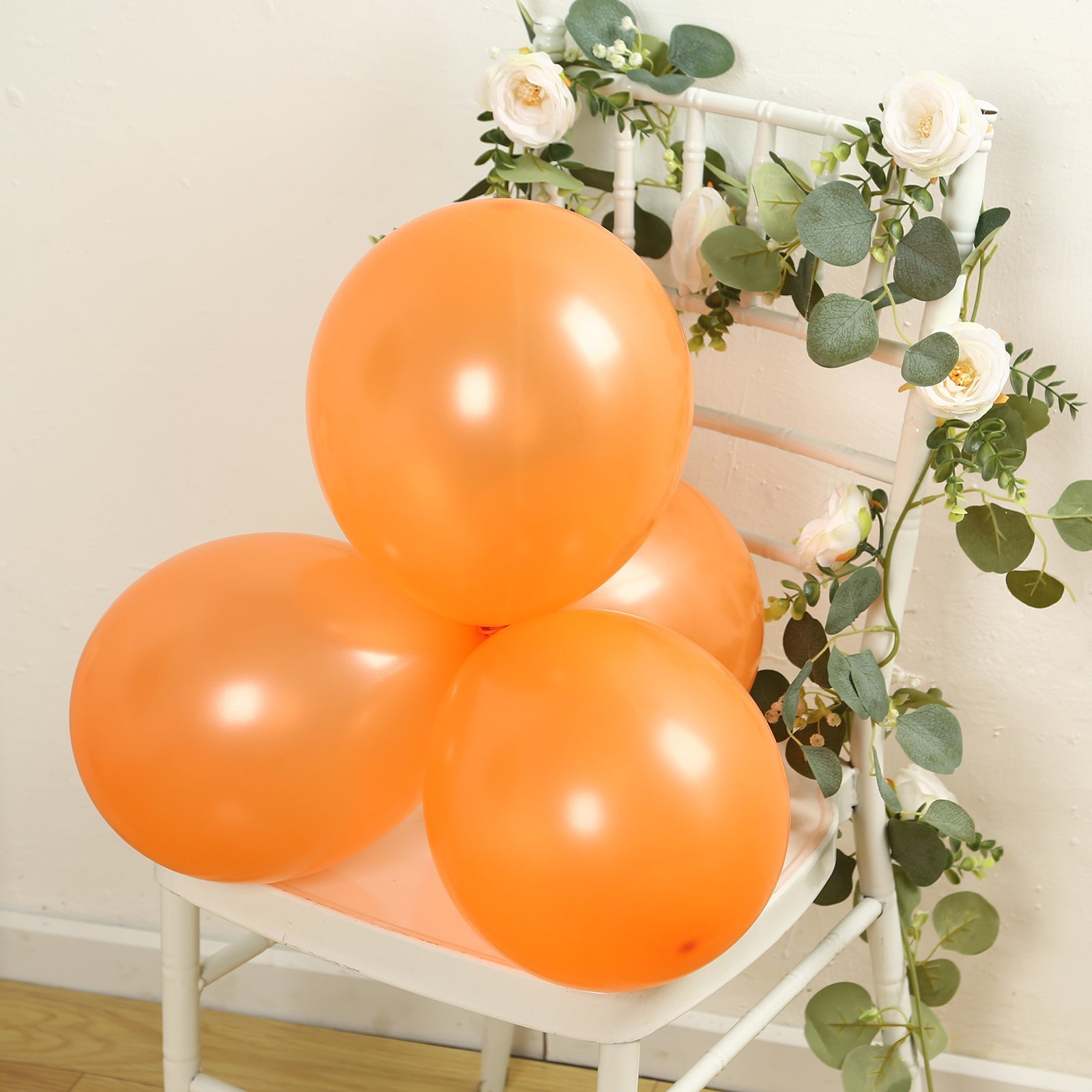 50 Pack Orange Biodegradable Balloons, 12 Thickened Extra Strong Eco-friendly Latex Helium Party Balloons