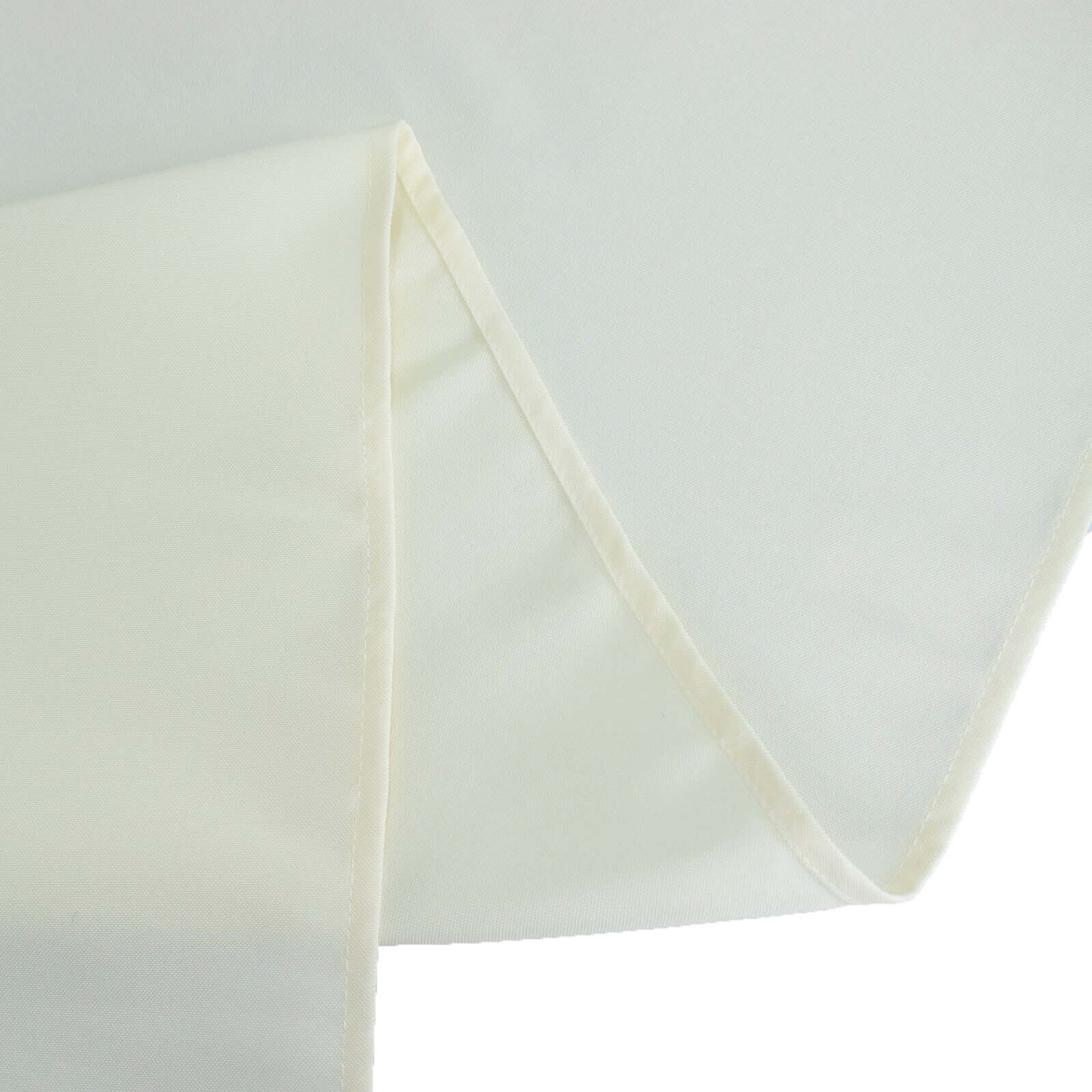 Premium Polyester Square Tablecloth 70x70 Ivory 220GSM Wrinkle-Resistant Table Cover