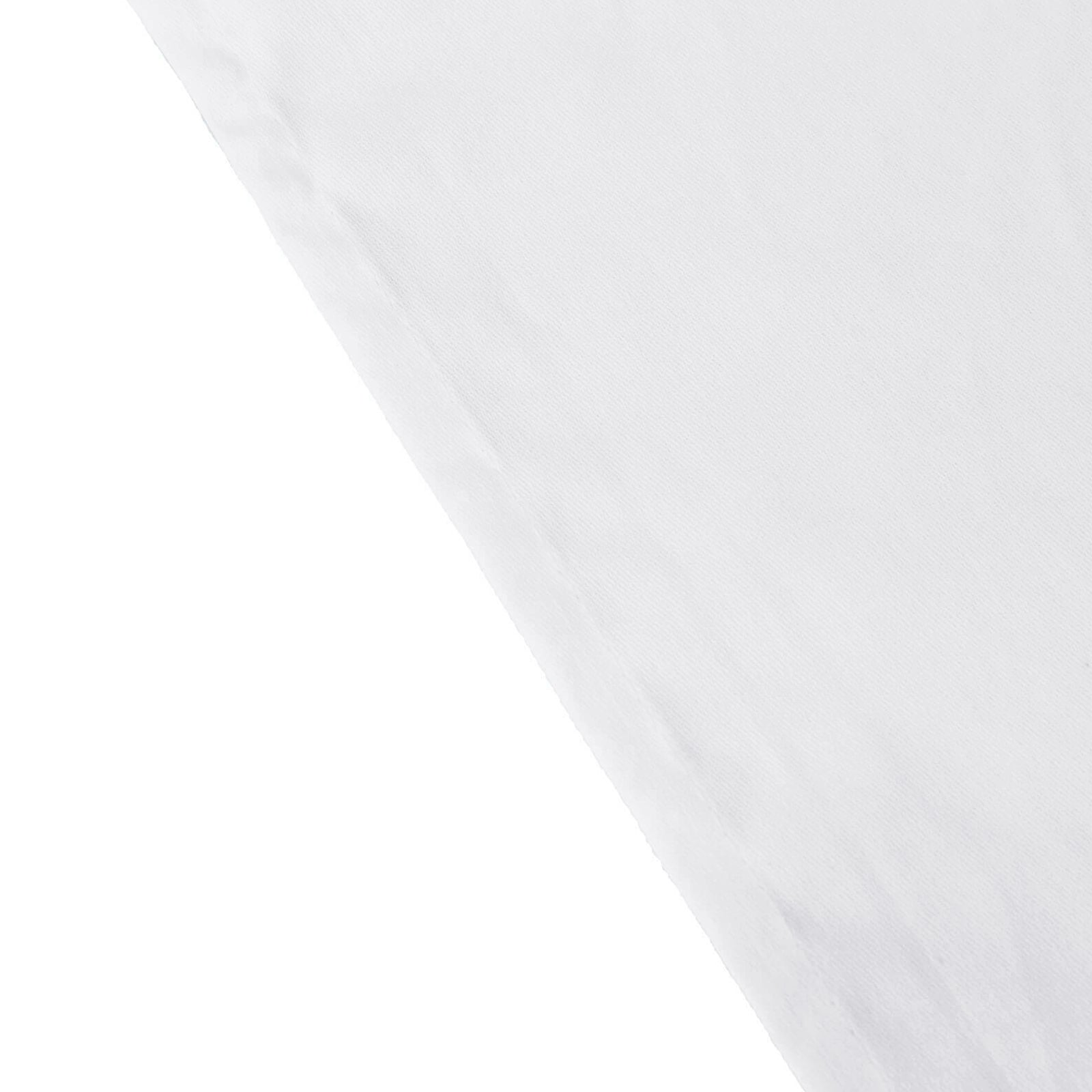 Cotton Blend 60x102 Rectangle Tablecloth White - Wrinkle-Resistant Table Cover